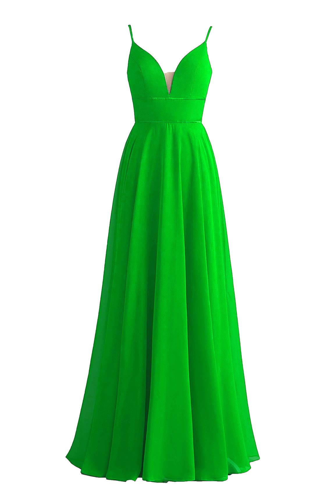 Elegant Chiffon Bridesmaid Dresses for Women - Long Spaghetti Strap Formal Gown for Weddings, Parties & Special Occasions | Perfect for Wedding Guests, Bridesmaids & Evening Events