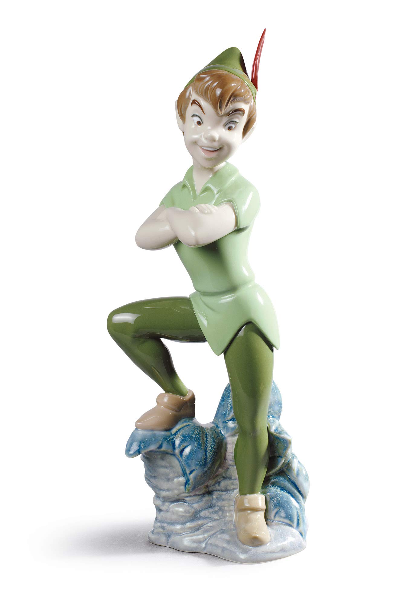 Disney Peter Pan Porcelain Figurine - Collectible Character Statue for Home Decor, Gifts, and Disney Fan Collections