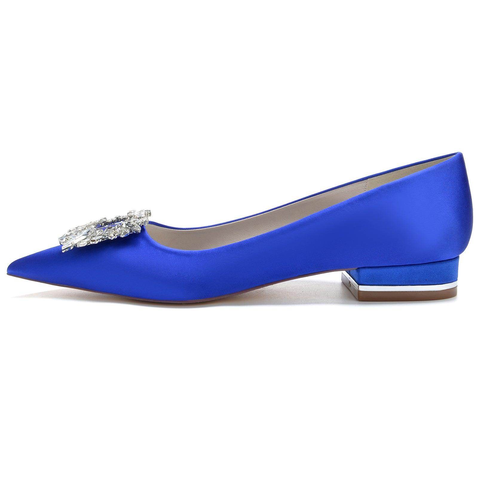 Flat Heel 2.5cm Silk-Like Comfortable Women's Shoes CK0275 - Perfect for Office, Wedding & Casual Wear