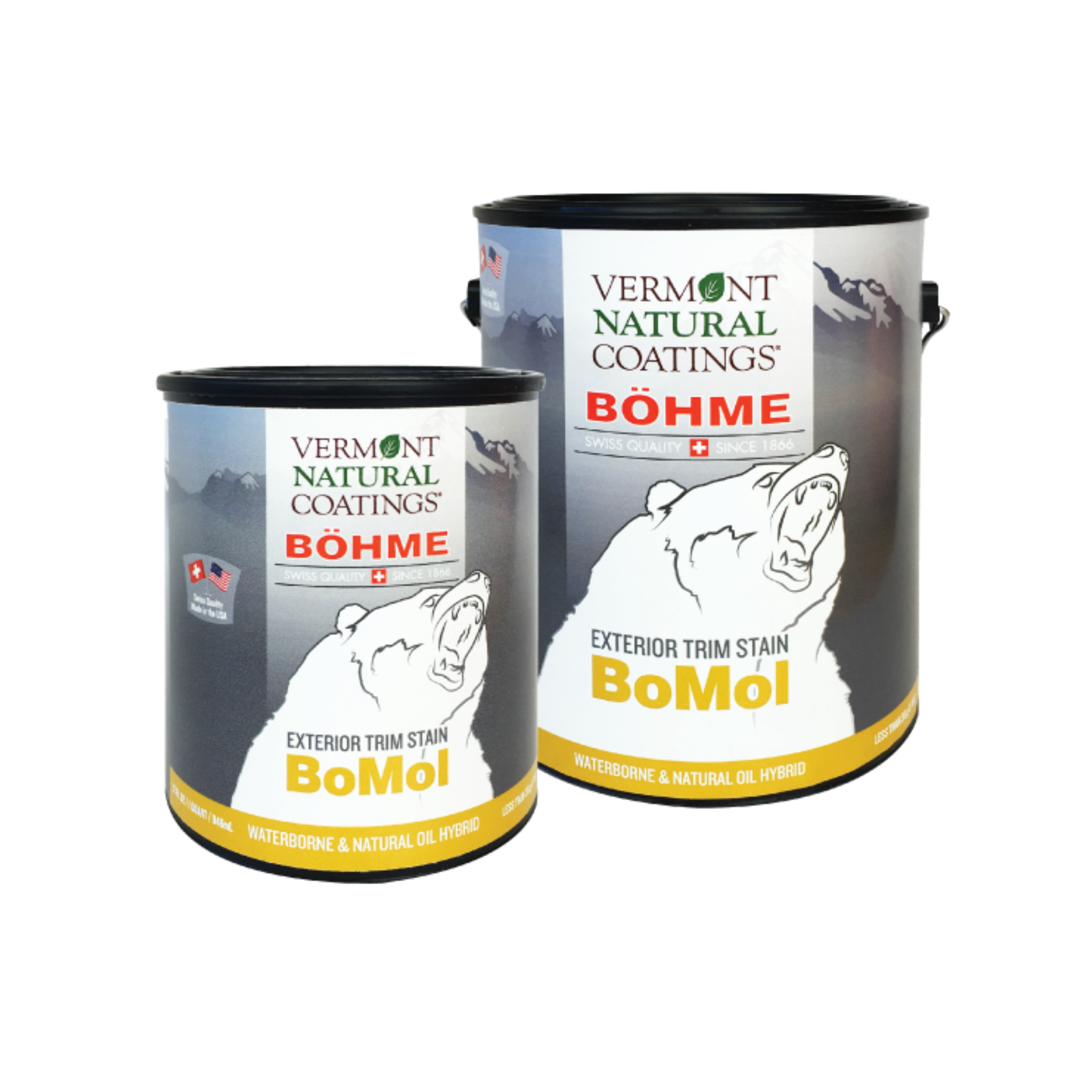 Vermont Natural Coatings BoMol Exterior Wood Stain - Eco-Friendly, Durable Finish for Outdoor Trim, Fences & Decks - Perfect for DIY Home Improvement & Wood Protection