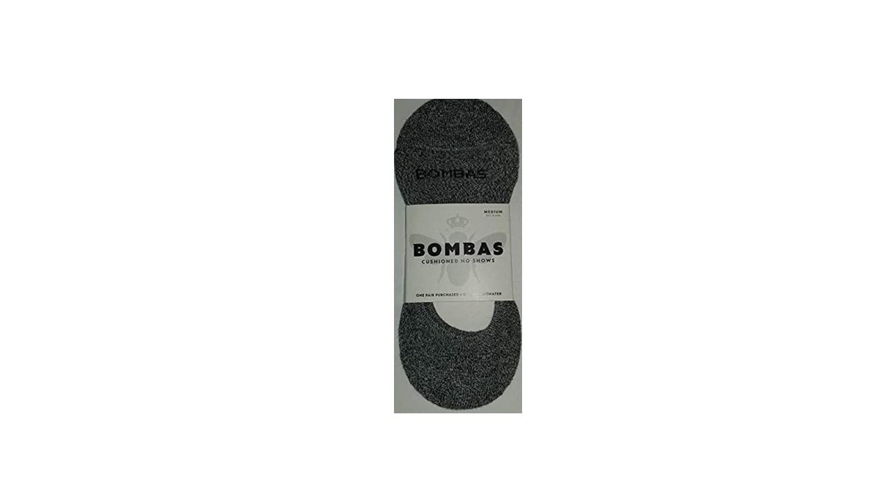 Bombas No Show Cushioned Socks for Men & Women - Medium Size, Light Gray - Perfect for Running, Gym & Everyday Comfort