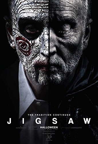 Original 13x19 Jigsaw Movie Promo Poster - Cinemark XD SAW Tobin Bell 2017 - Perfect for Horror Movie Collectors & Home Theater Decor