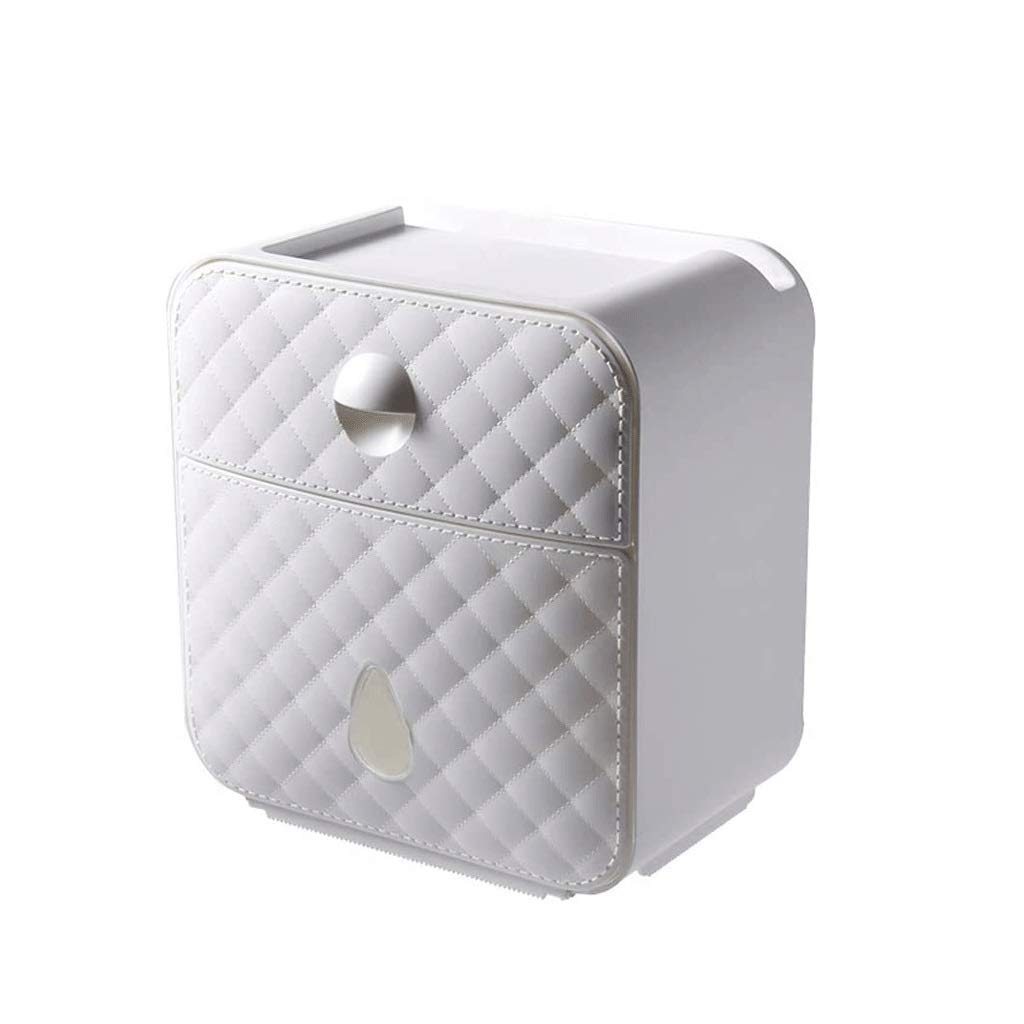 LLLY Wall Mounted Paper Towel Dispenser - No-Drilling Coreless Toilet Tissue Holder & Garbage Bag Organizer for Bathroom, Kitchen, Office - Waterproof Home Paper Extraction System (Ideal for Small Spaces & RVs)