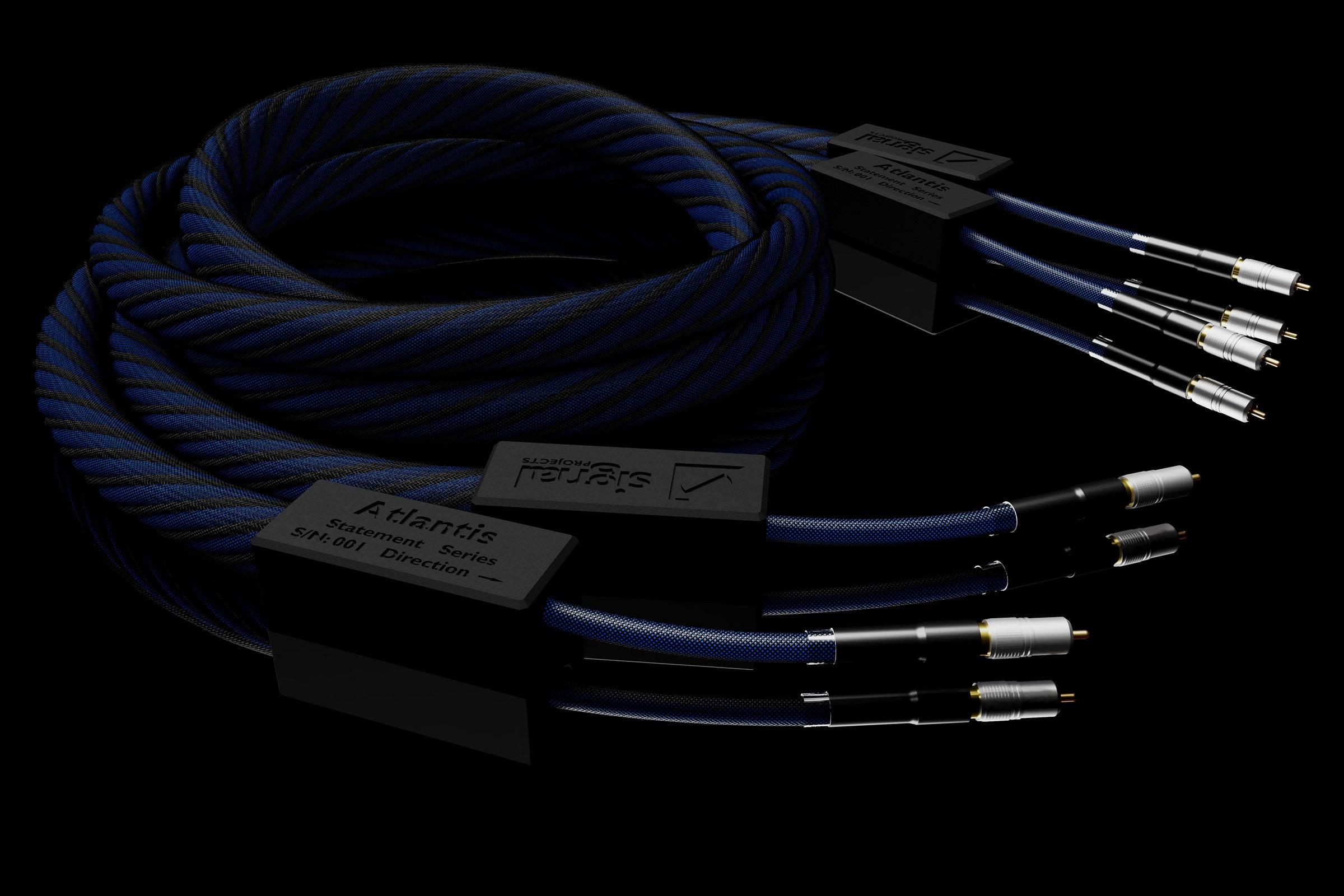 High-Quality Signal Projects Atlantis RCA Audio Interconnect Cable - Premium Stereo Sound for Home Theater, Hi-Fi Systems & Recording Studios