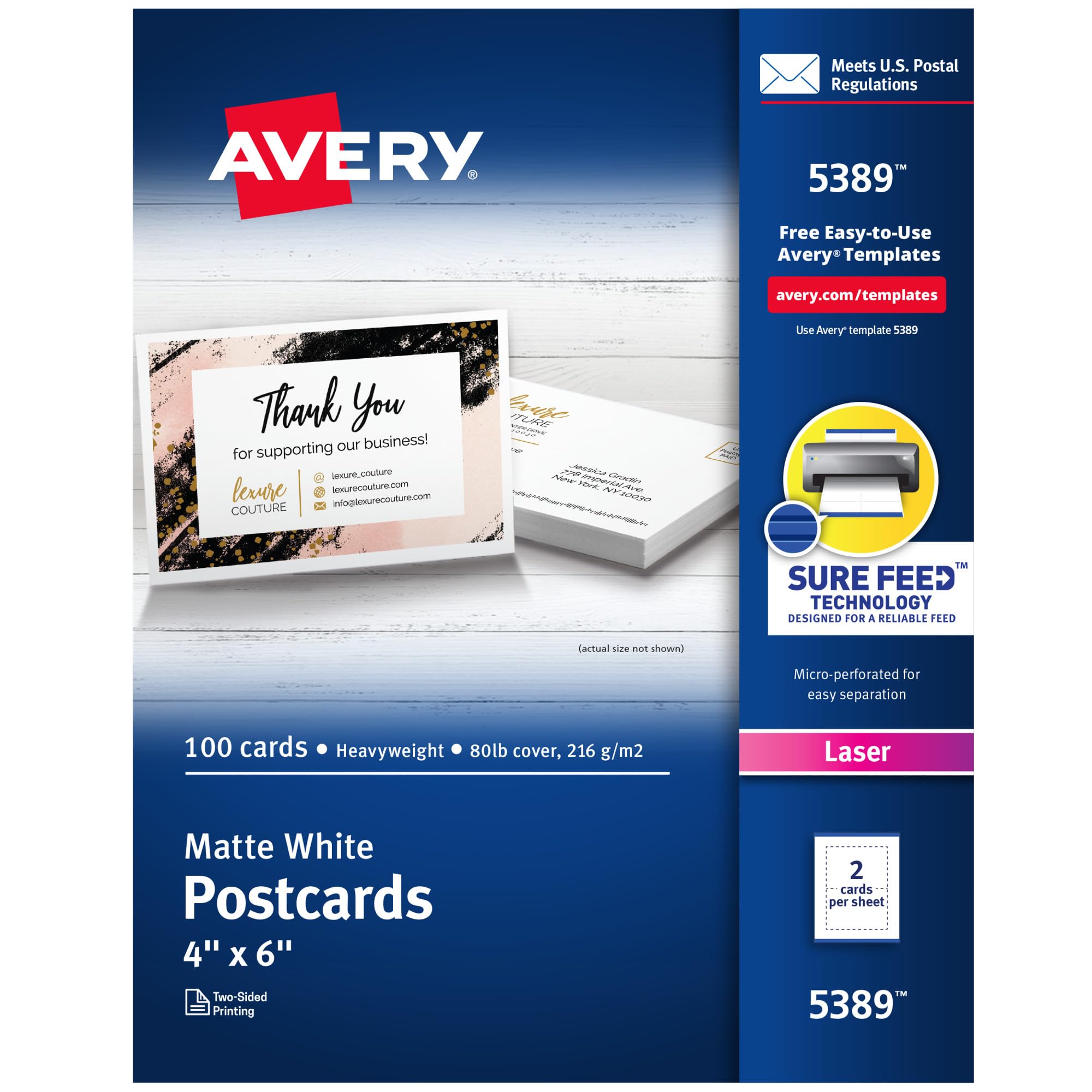 Avery Printable Postcards 4