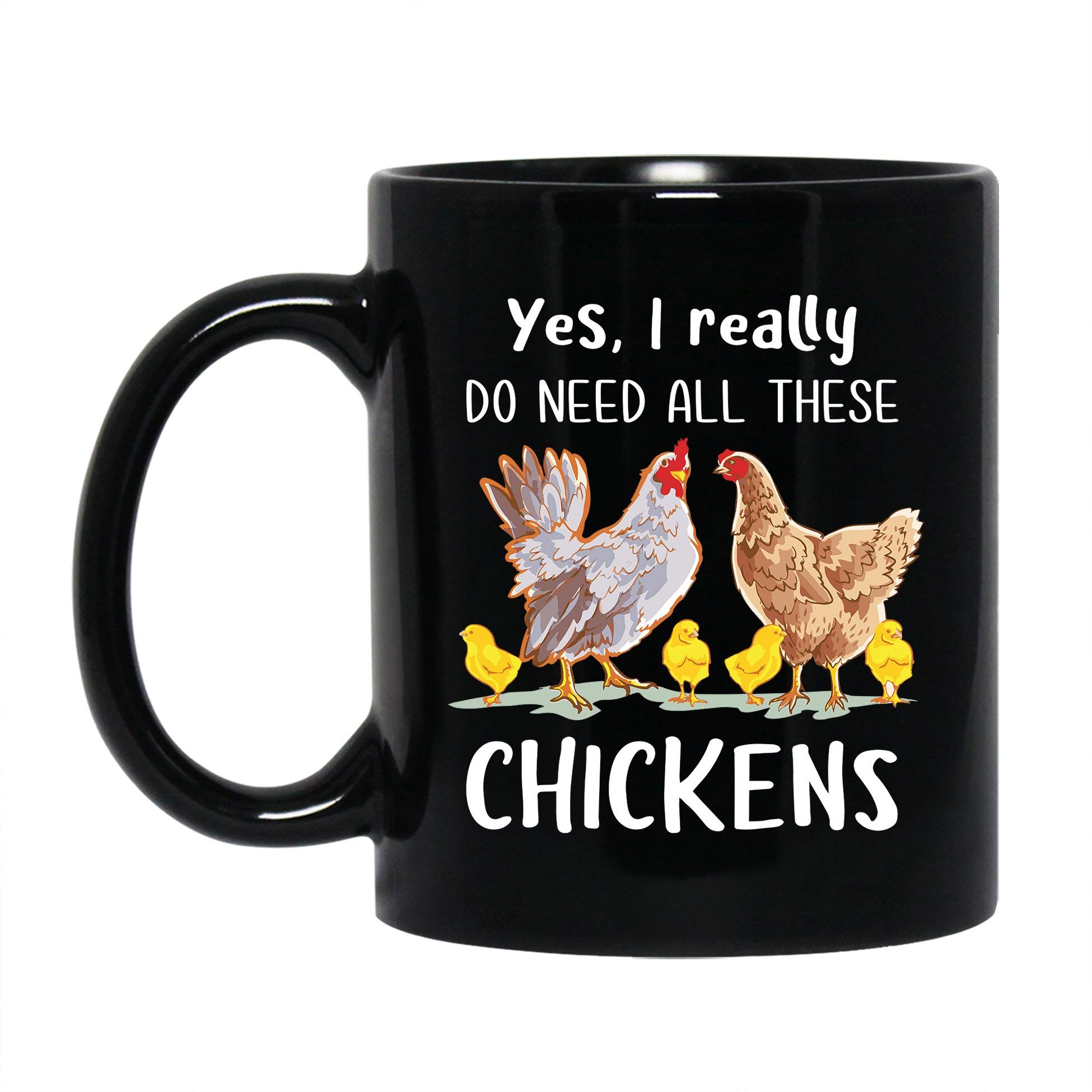 Funny Chicken Lovers Coffee Mug - 11oz & 15oz Ceramic Farm-Themed Cup - Customizable Gift for Mom & Dad - Perfect for Farmhouse Kitchens & Poultry Enthusiasts
