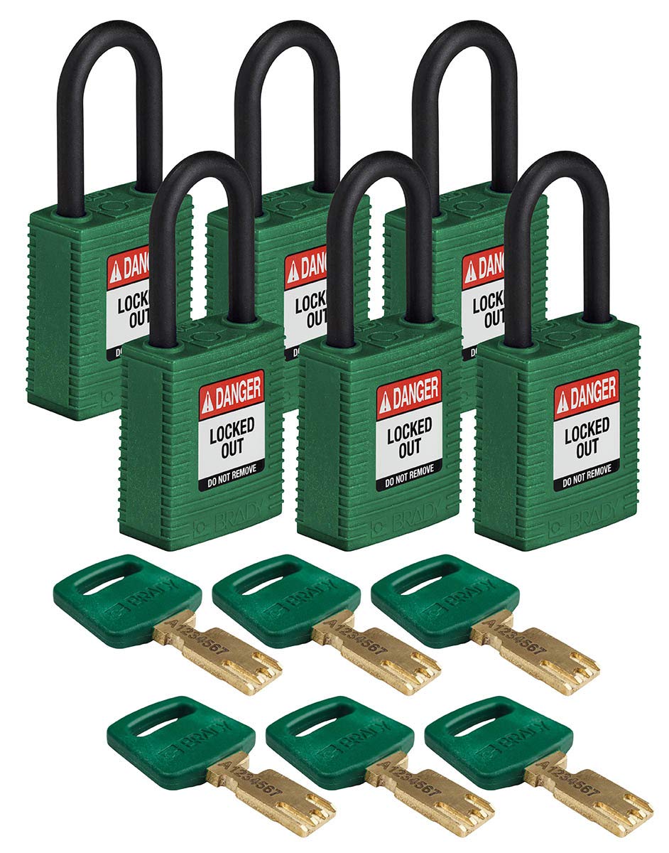 Brady SafeKey Lockout Padlock - 1.5