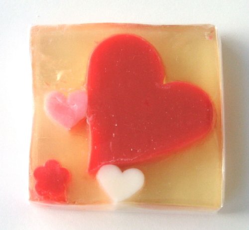 Natural Heart-Shaped Glycerin Soap for Sensitive Skin - Perfect for Valentine's Gifts, Wedding Favors & Bathroom Decor