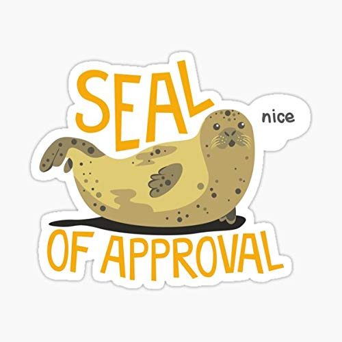 Premium Seal of Approval Sticker - Waterproof Vinyl Decal for Cars, Trucks, Laptops & Walls - Durable Graphic Stickers for Windows, Vehicles & Home Decor - Perfect for Business Branding, Personalization & DIY Projects