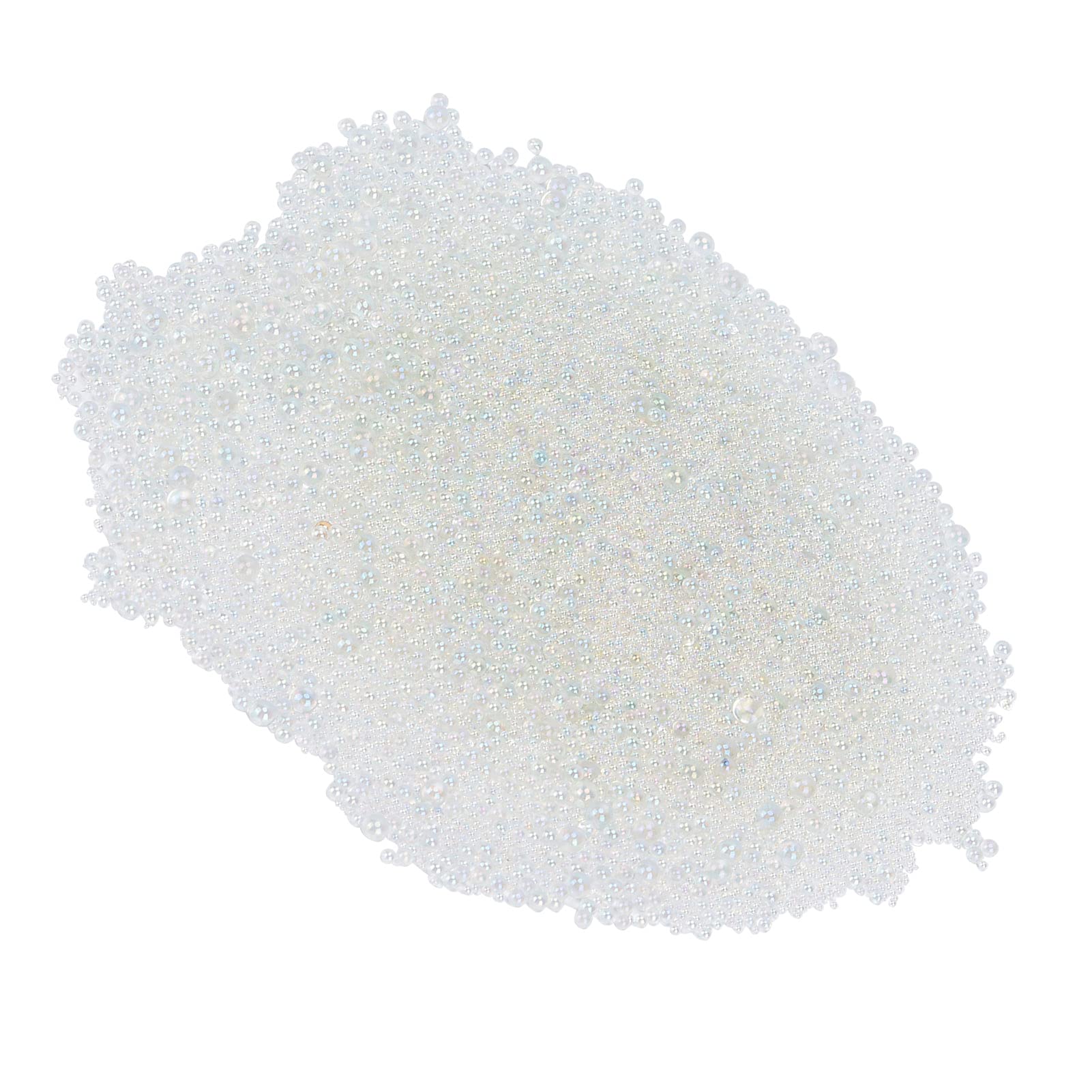 Hztyyier UV Resin Bubble Beads - 7 Sizes No Hole Micro Glass Beads for DIY Jewelry, Home Decor & Craft Projects | Perfect for Resin Art, Scrapbooking & Gift Making