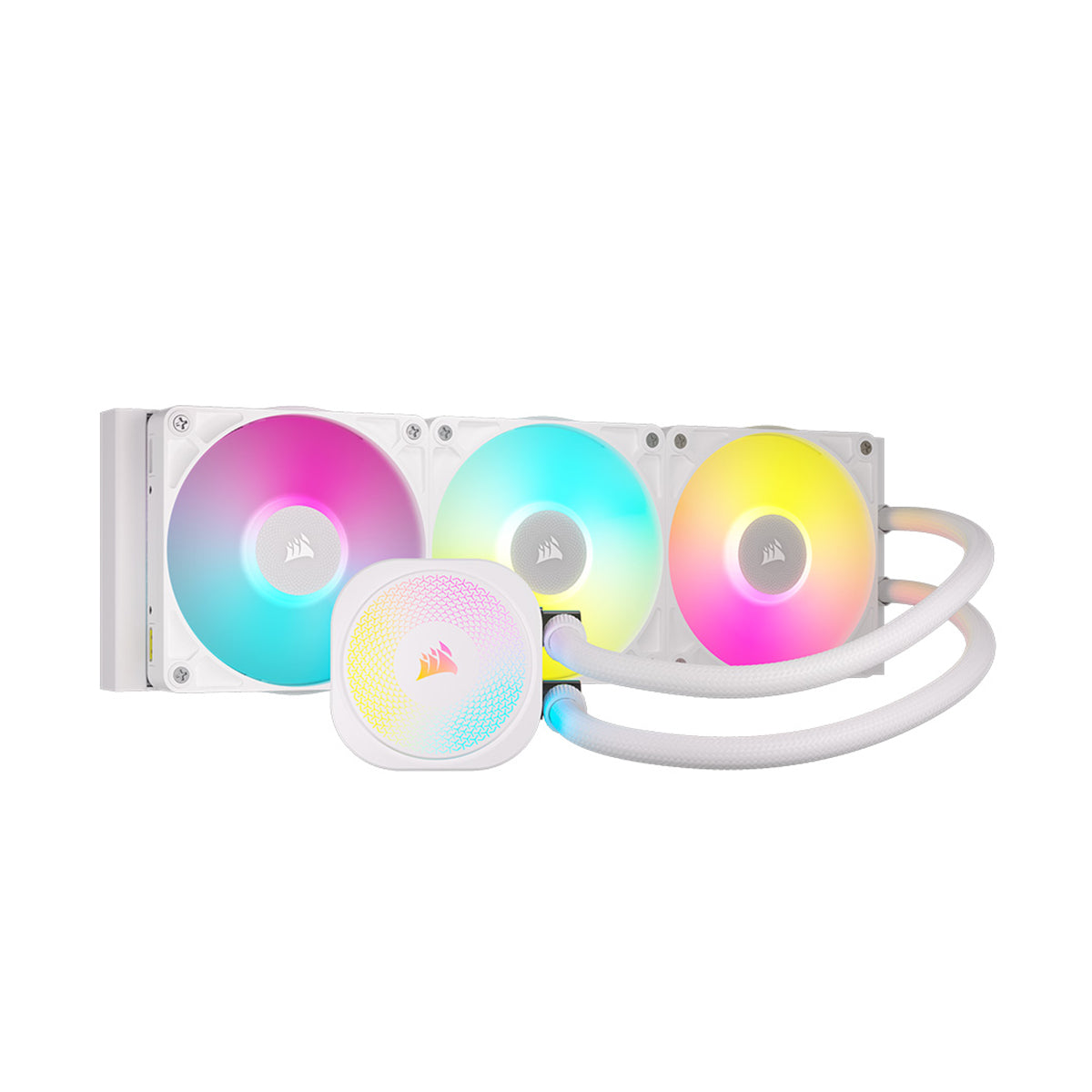 Corsair iCUE LINK TITAN 360 RX RGB White 360mm AIO Liquid CPU Cooler - Premium RGB Water Cooling System for Gaming PC & Workstation Builds