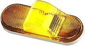 LumenX® M356AF Oval LED Mid Turn Marker Light with Reflex, Amber Flange Mount - Perfect for Trucks, Trailers & Commercial Vehicles