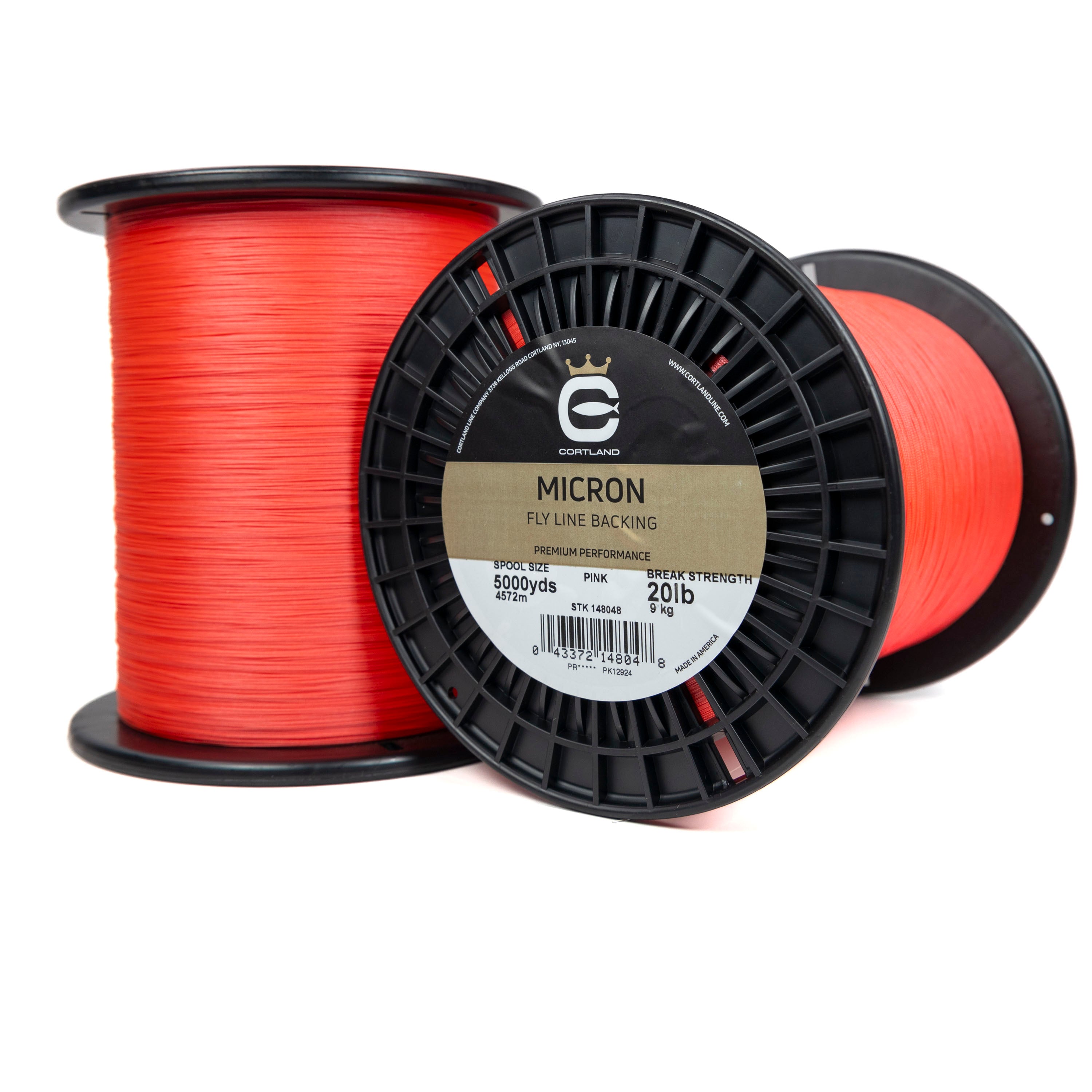 Premium Micron Fly Line Backing - High-Visibility Pink for Fly Fishing - Ideal for Freshwater & Saltwater Angling