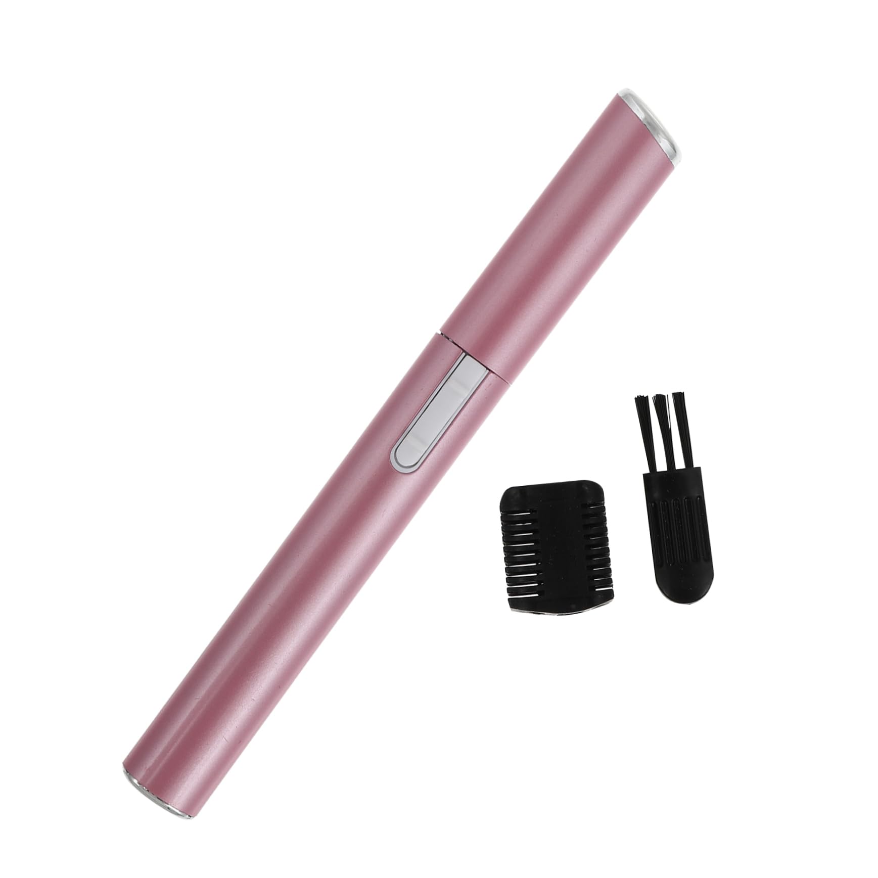 NOLITOY Electric Eyebrow Trimmer & Shaver - Painless Hair Removal for Eyebrows, Face, Body & Nose - Portable Epilator for Women & Men - Rechargeable Aluminum Pink Grooming Tool - Perfect for Travel, Home & Salon Use