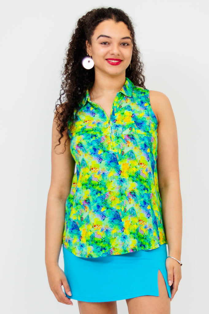 Breathable Linen Bamboo Hula Tank Top for Women - Perfect for Beach, Vacation & Summer Outfits