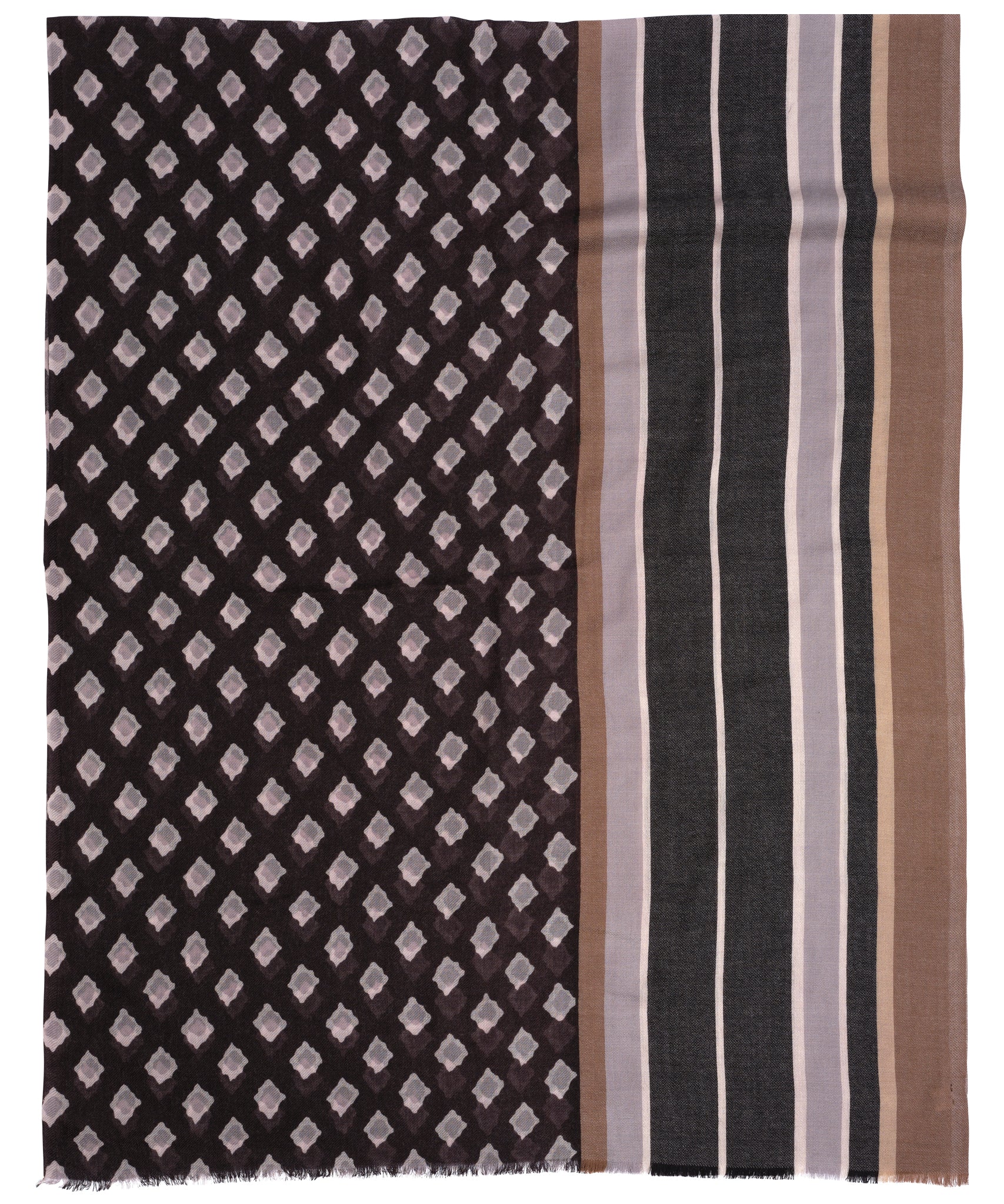Stylish Foulard Stripe Wrap Scarf - Lightweight & Versatile Fashion Accessory for Women - Perfect for Office, Travel, and Casual Outfits