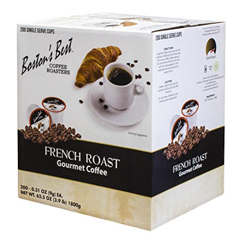 Premium French Roast Gourmet Coffee Beans by Boston's Best - Dark Roast Whole Bean Coffee (2.2lb) for Espresso & Drip Brewing - Perfect for Home, Office & Gifting - Makes 200 Cups
