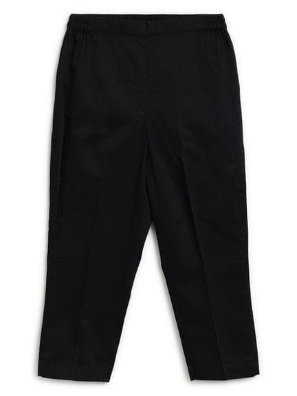 Pre Order: Boys' Cotton Satin Pajama Pants - Black - Soft & Comfortable Sleepwear for Kids' Bedtime & Lounging