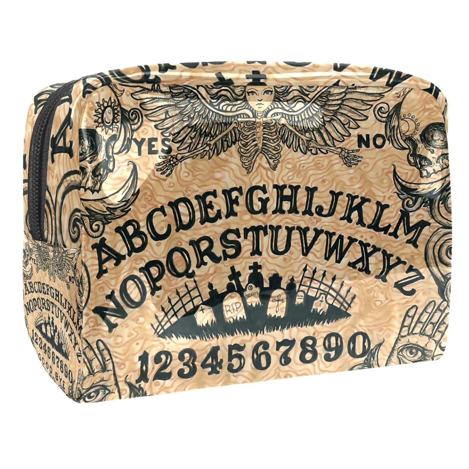 Ouija Board Cosmetic Bag - Waterproof Travel Makeup Organizer for Women