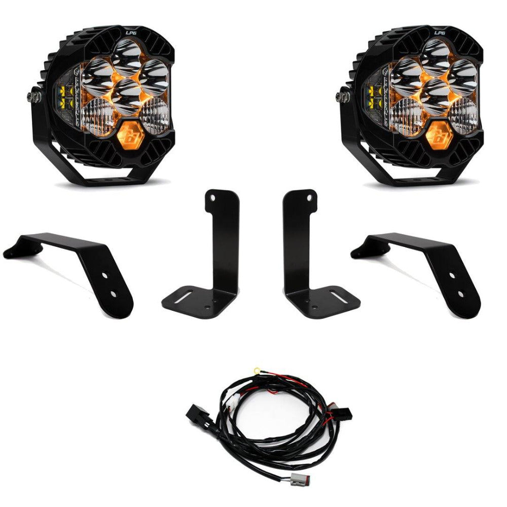 2024 Jeep JT Gladiator Bumper LP6 LED Light Kit - Off-Road LED Light Bar for Jeep Gladiator - Perfect for Night Off-Roading, Camping & Adventure Driving