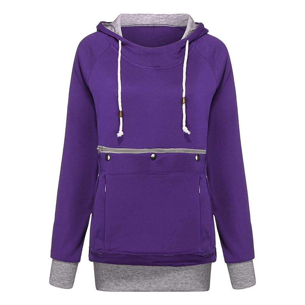 Women's Velvet Hoodie with Big Pockets - Soft Long Sleeve Pullover Sweatshirt for Pet Lovers | Cozy Winter Wear, Casual Outfit, Lounge & Outdoor Activities
