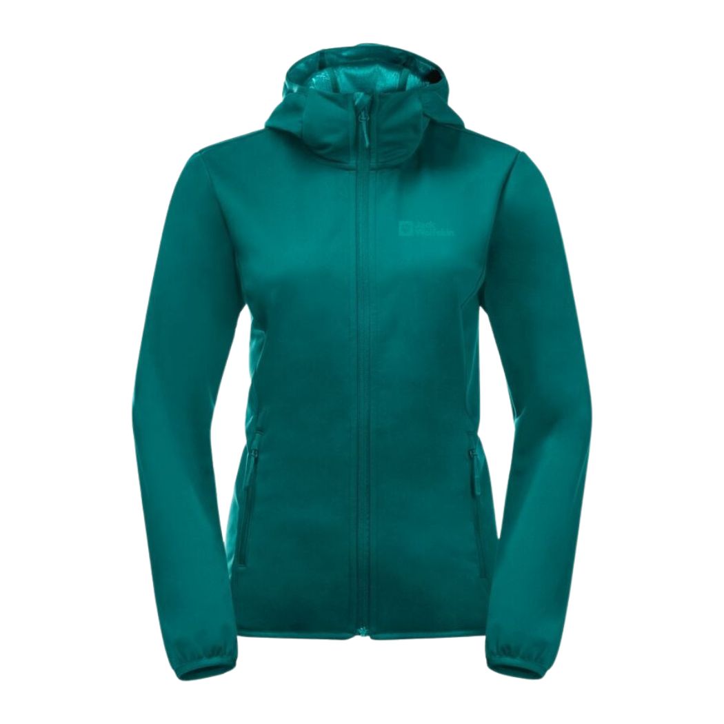 Jack Wolfskin Windhain Hoody Women's Jacket - Lightweight Waterproof Windbreaker for Hiking & Outdoor Adventures