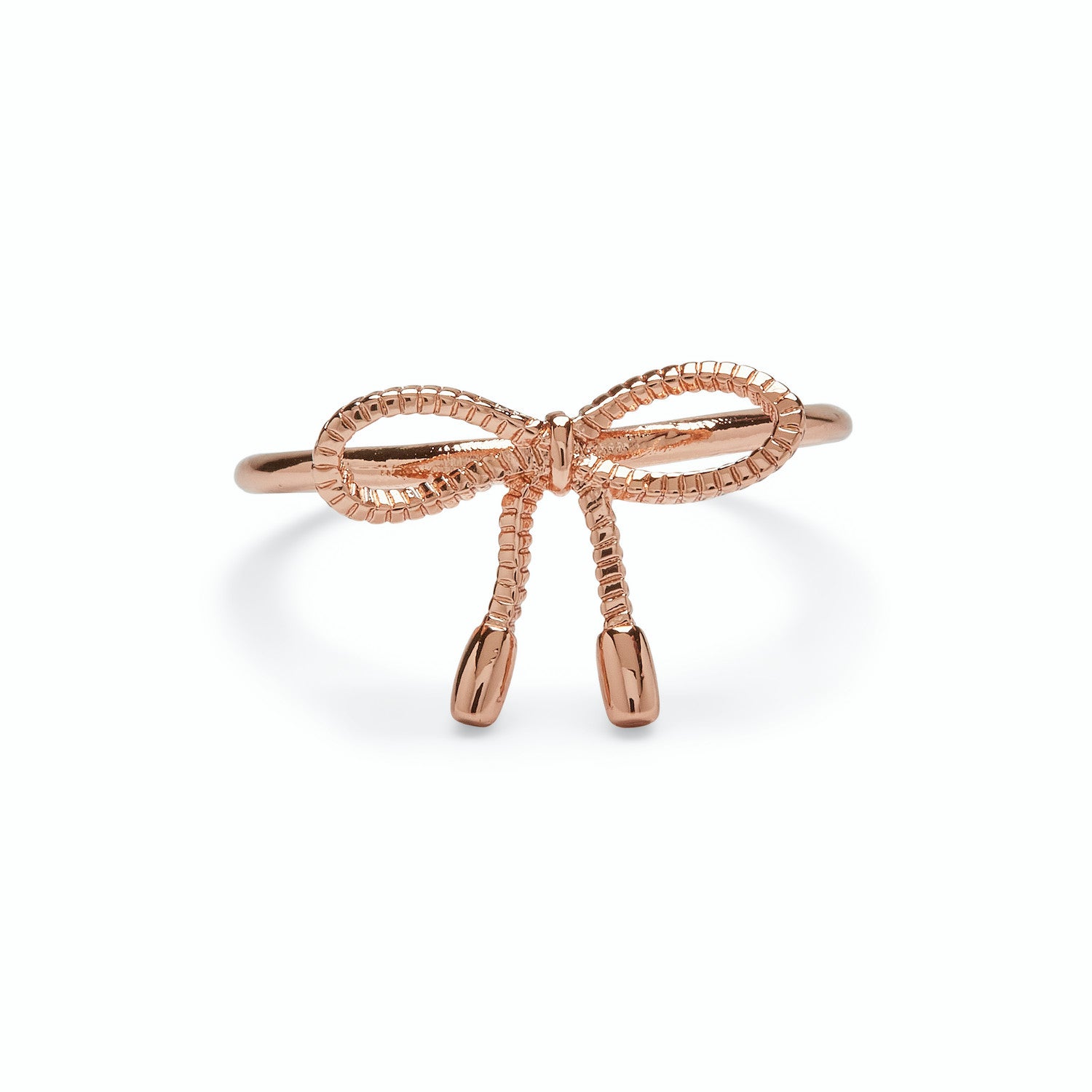 Rose Gold Bow Ring for Women - Elegant Jewelry Gift for Valentine's Day, Anniversary & Special Occasions | Perfect for Date Night, Party & Everyday Wear
