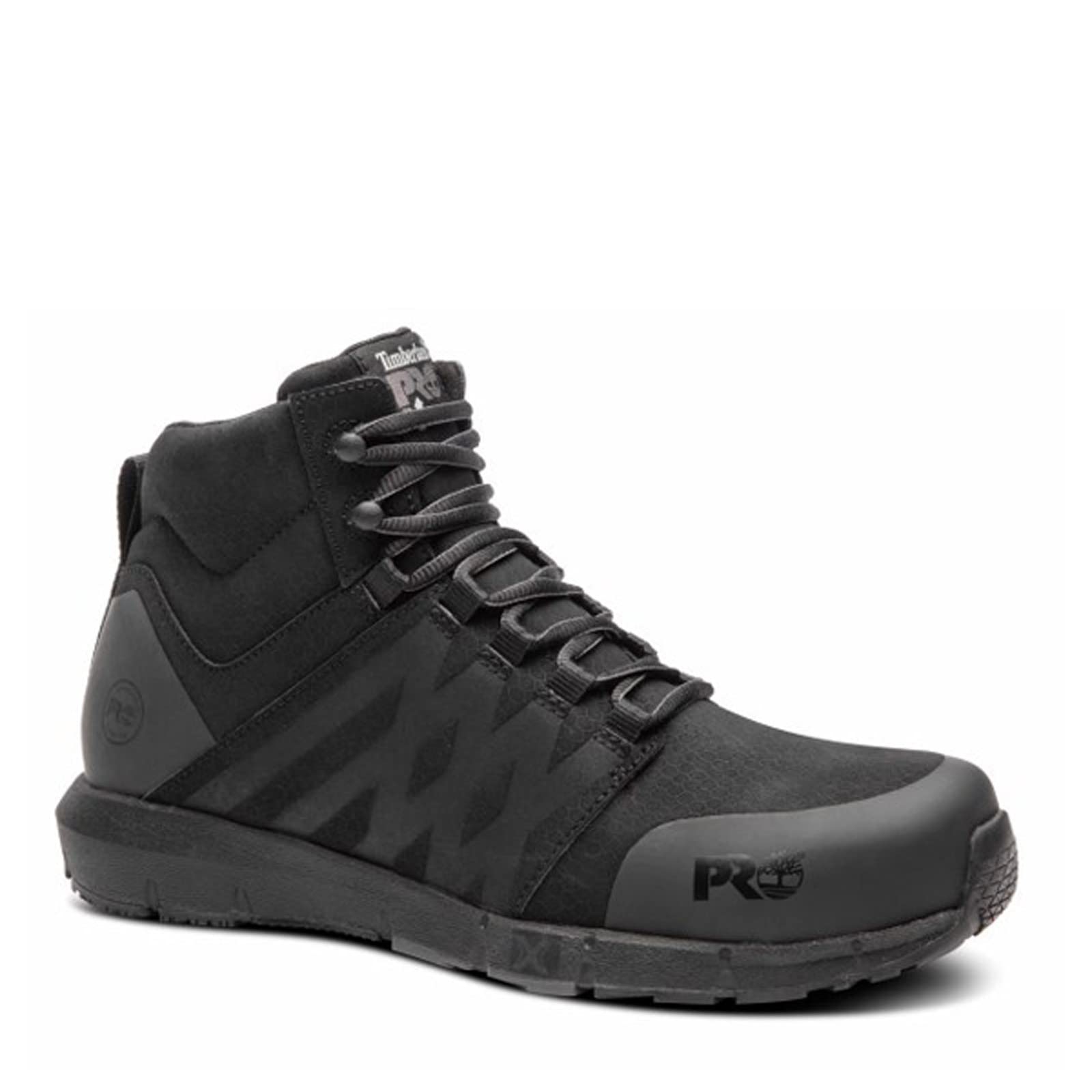 Timberland PRO Men's Radius Mid Composite Safety Toe Work Boots - Steel Toe Industrial Shoes for Construction & Warehouse Workers - Durable & Comfortable for Long Shifts