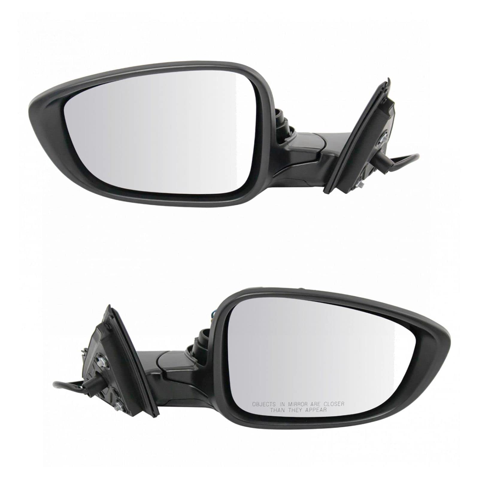 Power Folding Side Mirrors for Honda Accord Sedan - Manual Non-Heated PTM Mirrors (LH & RH Pair) | Perfect for Parking & Tight Spaces