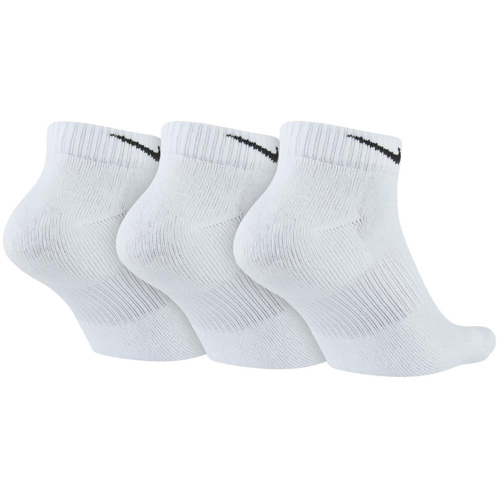 Nike Everyday Plus Cushion Low Cut Socks - White/Black - Comfortable Athletic Socks for Running, Gym & Daily Wear