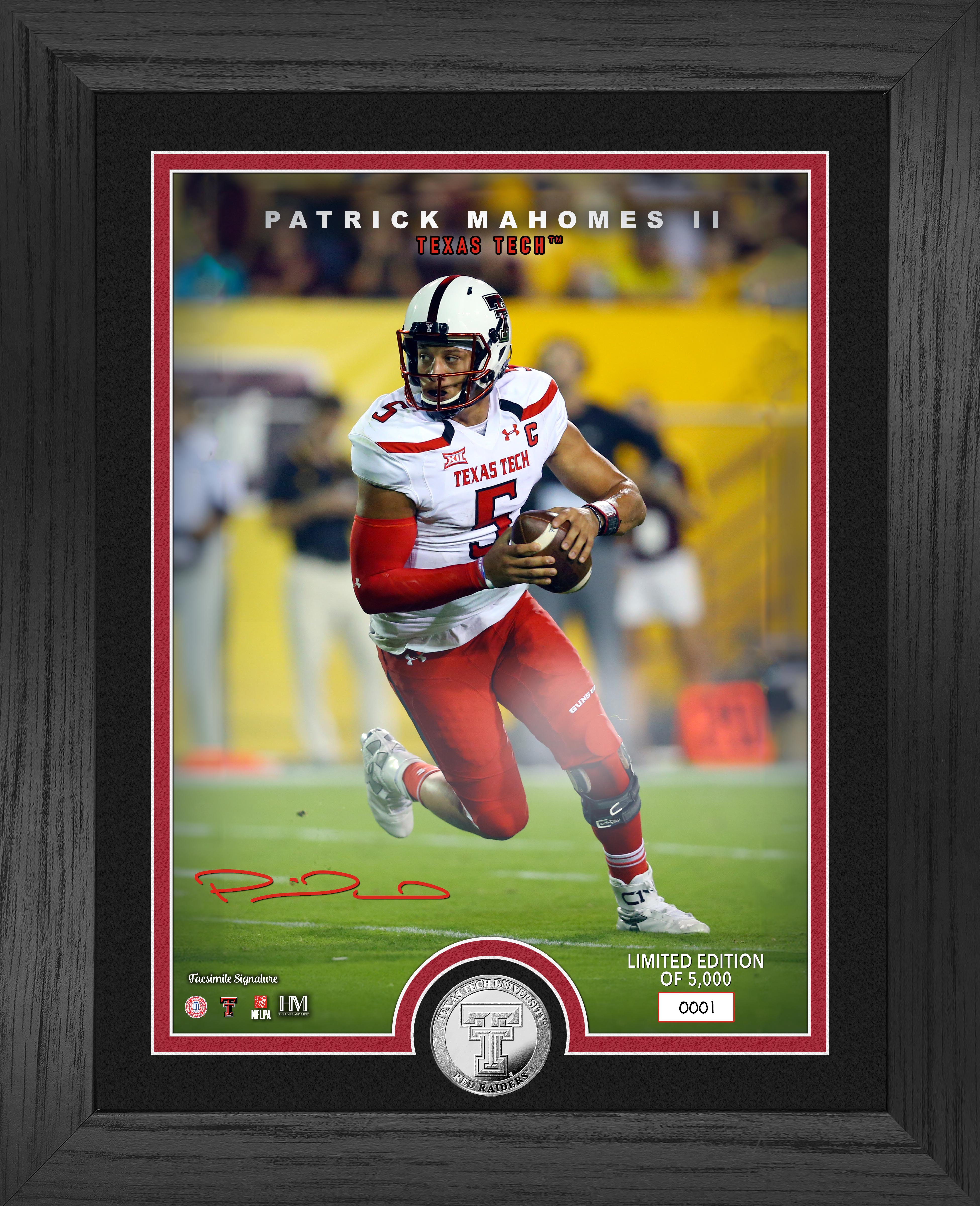 Patrick Mahomes Texas Tech Red Raiders Commemorative Silver Coin - Collectible NFL Memorabilia for Fans & Sports Enthusiasts - Perfect for Display, Gifting, and Home Decor