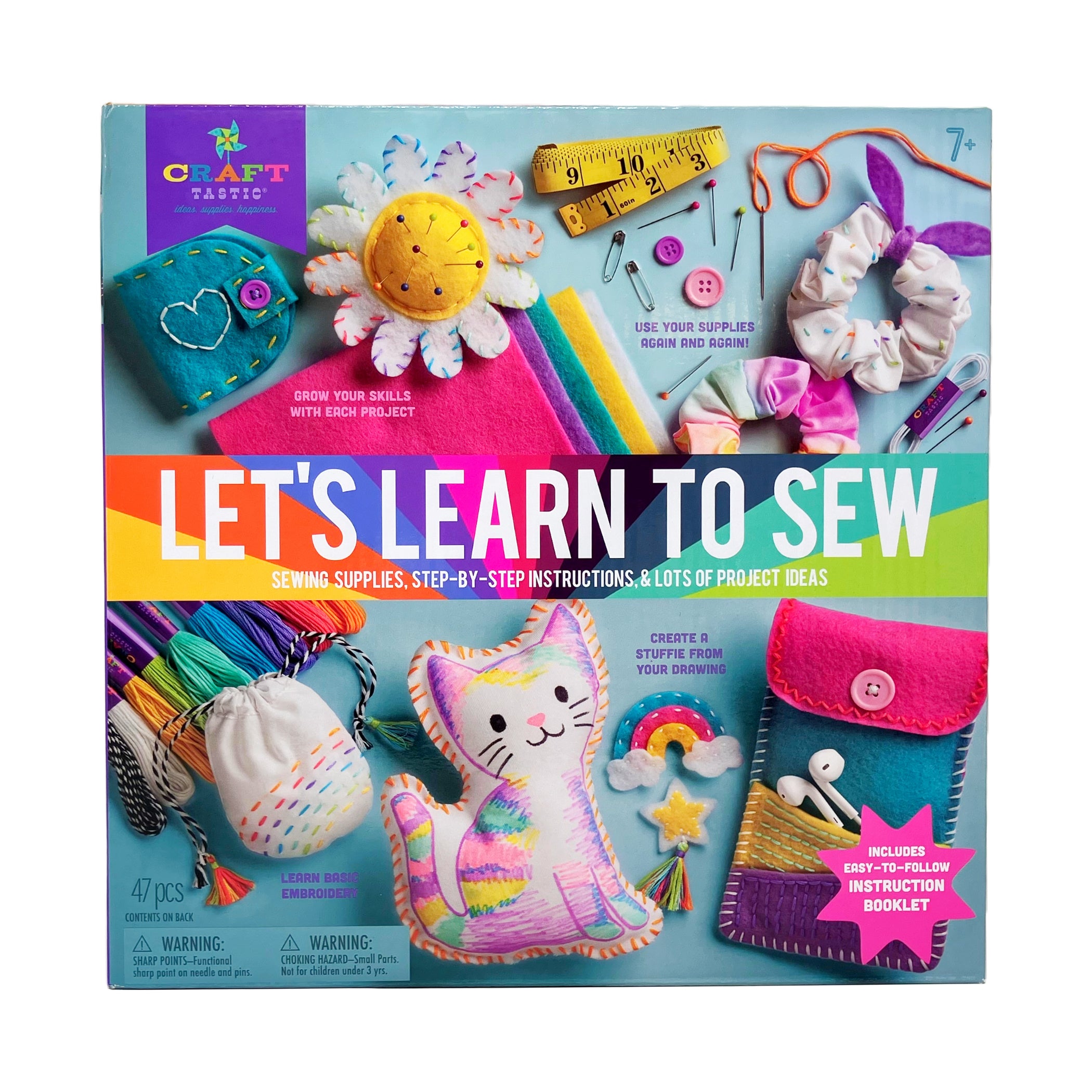 Craft-tastic Beginner's Sewing Kit - Learn to Sew Easily with Complete Starter Supplies | Perfect for Kids, DIY Projects & Handmade Gift Making