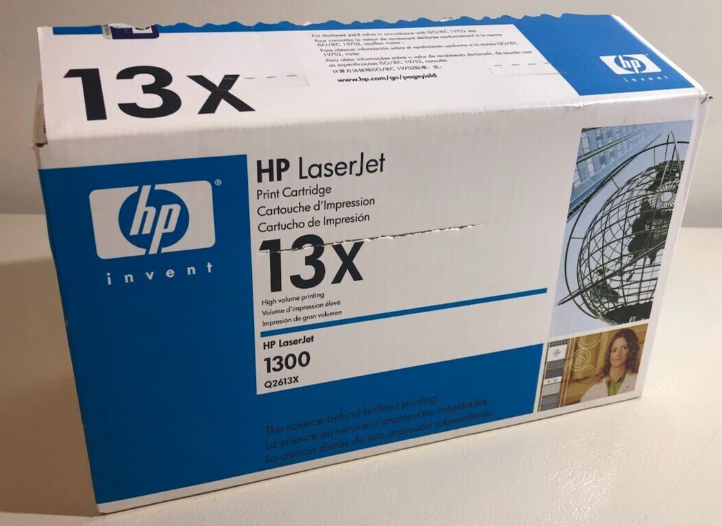 Genuine HP 13X Q2613X Toner Cartridge - Compatible with HP LaserJet 1300 Printer - High Yield Replacement Ink for Office & Home Printing Needs