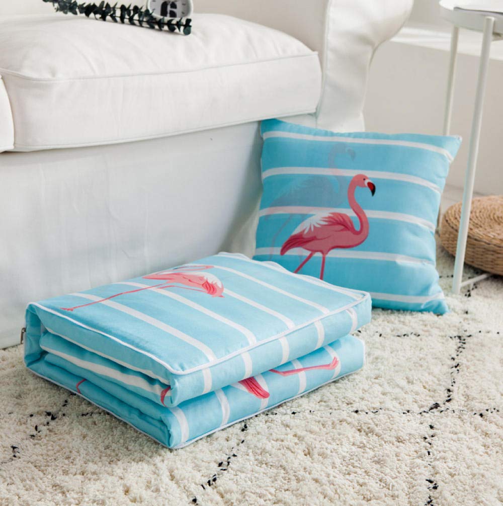 QWE Dual-Use Pillow Quilt - Sofa & Office Cushion, Air-Conditioned Car Lumbar Support, Bed Backrest (45x45cm) - Perfect for Nap, Travel & Home Comfort