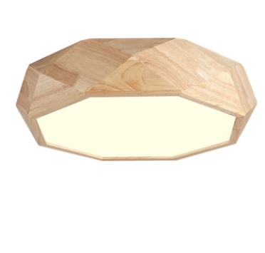 TEVA Octagon Wood LED Ceiling Light Fixture with Safety Certified LED Driver - Perfect for Living Room, Bedroom, and Dining Room Lighting