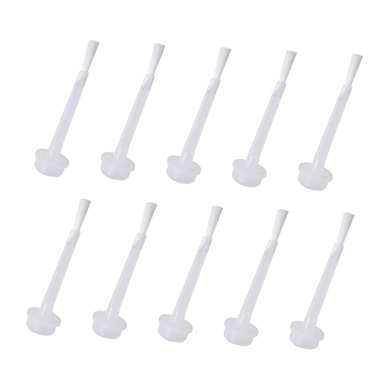 FRCOLOR 100pcs Dip Powder Liquid Brush Set - Clear Jel Wide Nail Polish Replacement for Nail Art & Salon Use