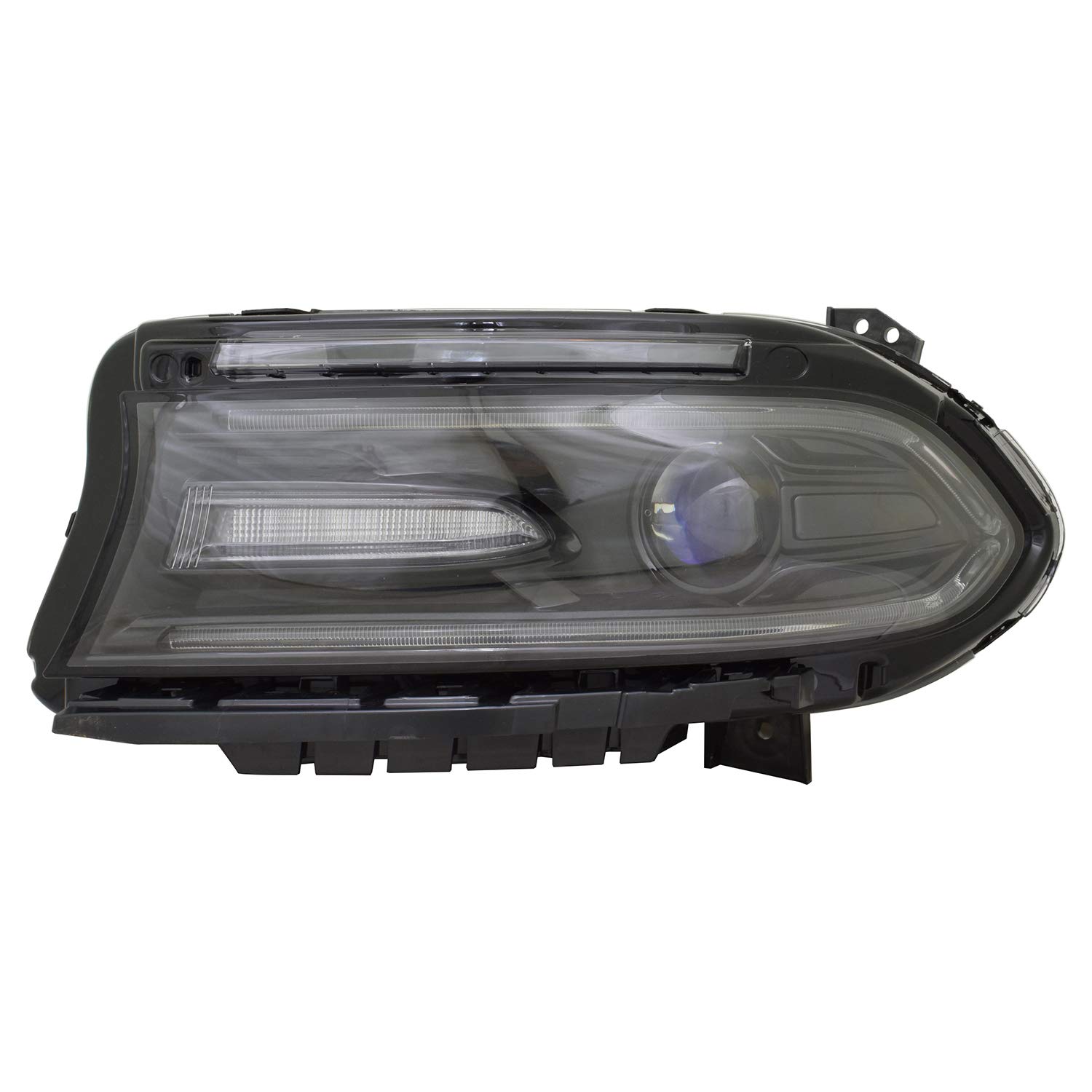 TYC Left Headlight Assembly Compatible with 2016-2017 Dodge Charger - Replacement Headlamp for Improved Night Driving Safety