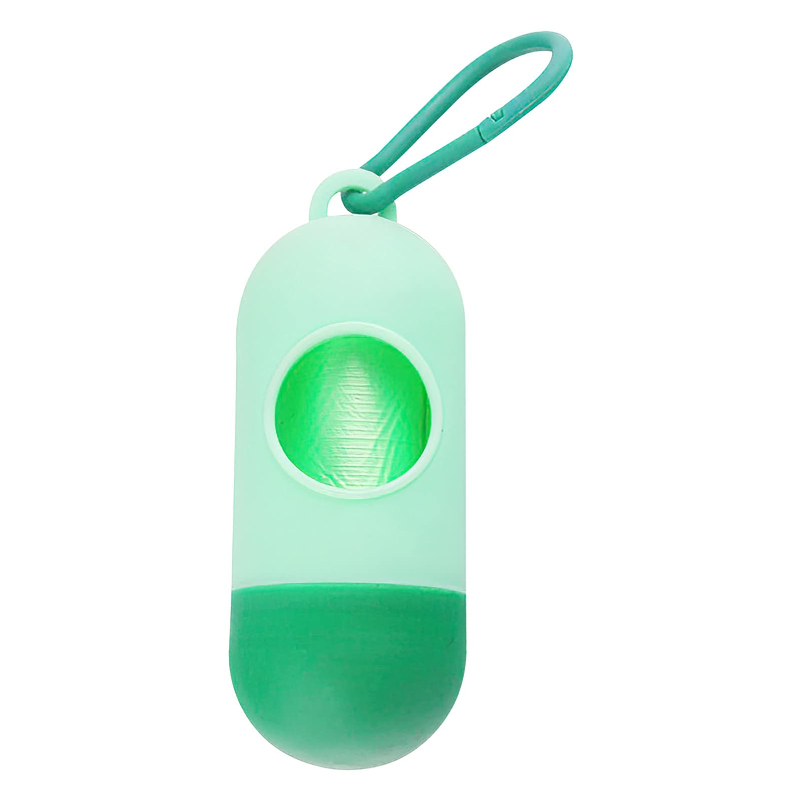 Tlzadwei Pet Waste Bags Dispenser - Portable Dog Poop Bag Holder with Bullet-Shaped Storage Box for Clean Walks, Park Visits & Outdoor Adventures