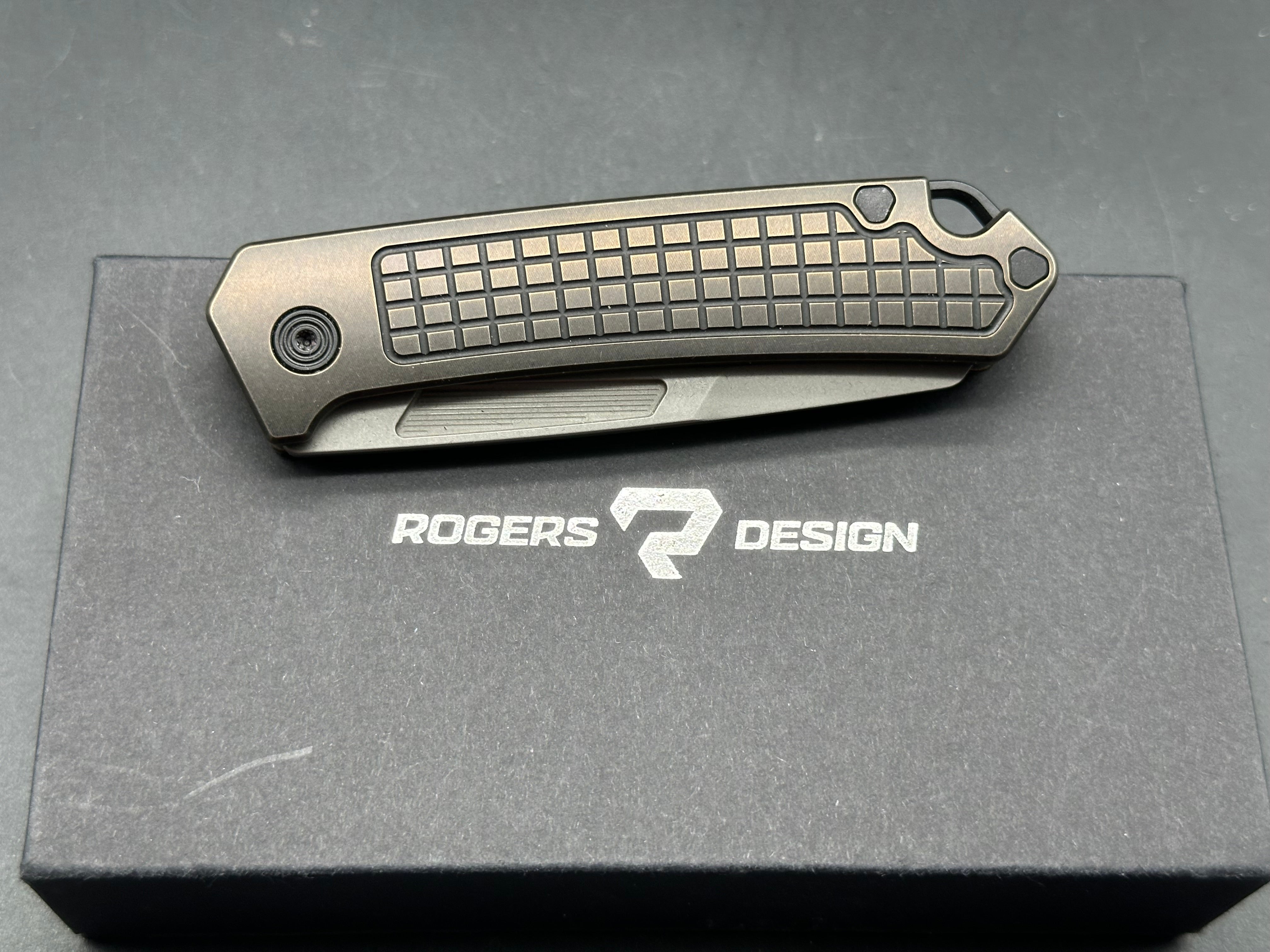 Premium Richard Rogers Knives X Mid - High-Quality Folding Pocket Knife for EDC, Camping & Outdoor Adventures - Durable Stainless Steel Blade & Ergonomic Handle