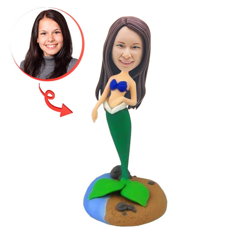 Custom Little Mermaid Bobblehead - Personalized Disney Princess Figurine for Collectors, Gifts & Home Decor | Perfect for Birthday, Christmas & Disney Fans