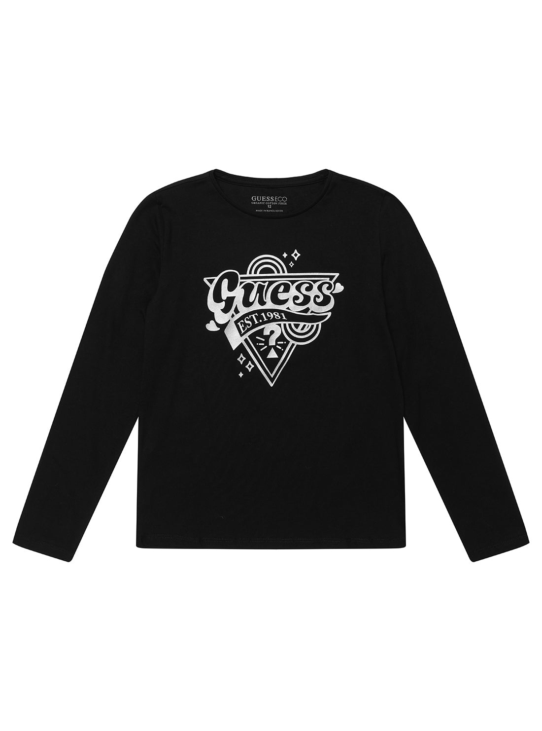Black Long Sleeve T-Shirt for Men & Women - Comfortable Cotton Crewneck Shirt (Sizes 7-16) - Perfect for Casual Wear, Layering & Everyday Outfits