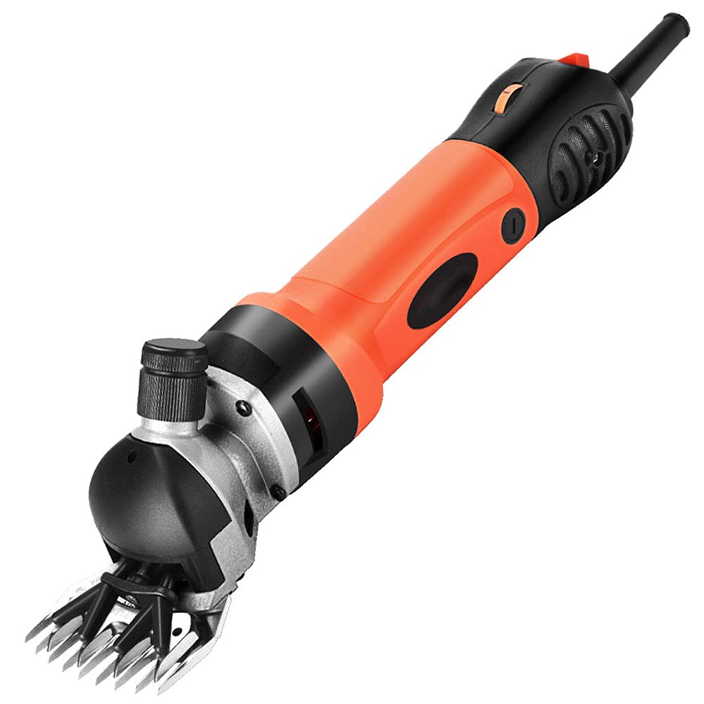 MOOLFN 1000W Professional Electric Sheep Shears - 6-Speed Adjustable Heavy Duty Animal Clippers for Goats, Llamas, Horses & Livestock - 13-Tooth Curved Blade for Smooth Grooming - Perfect for Farm, Ranch & Pet Hair Trimming