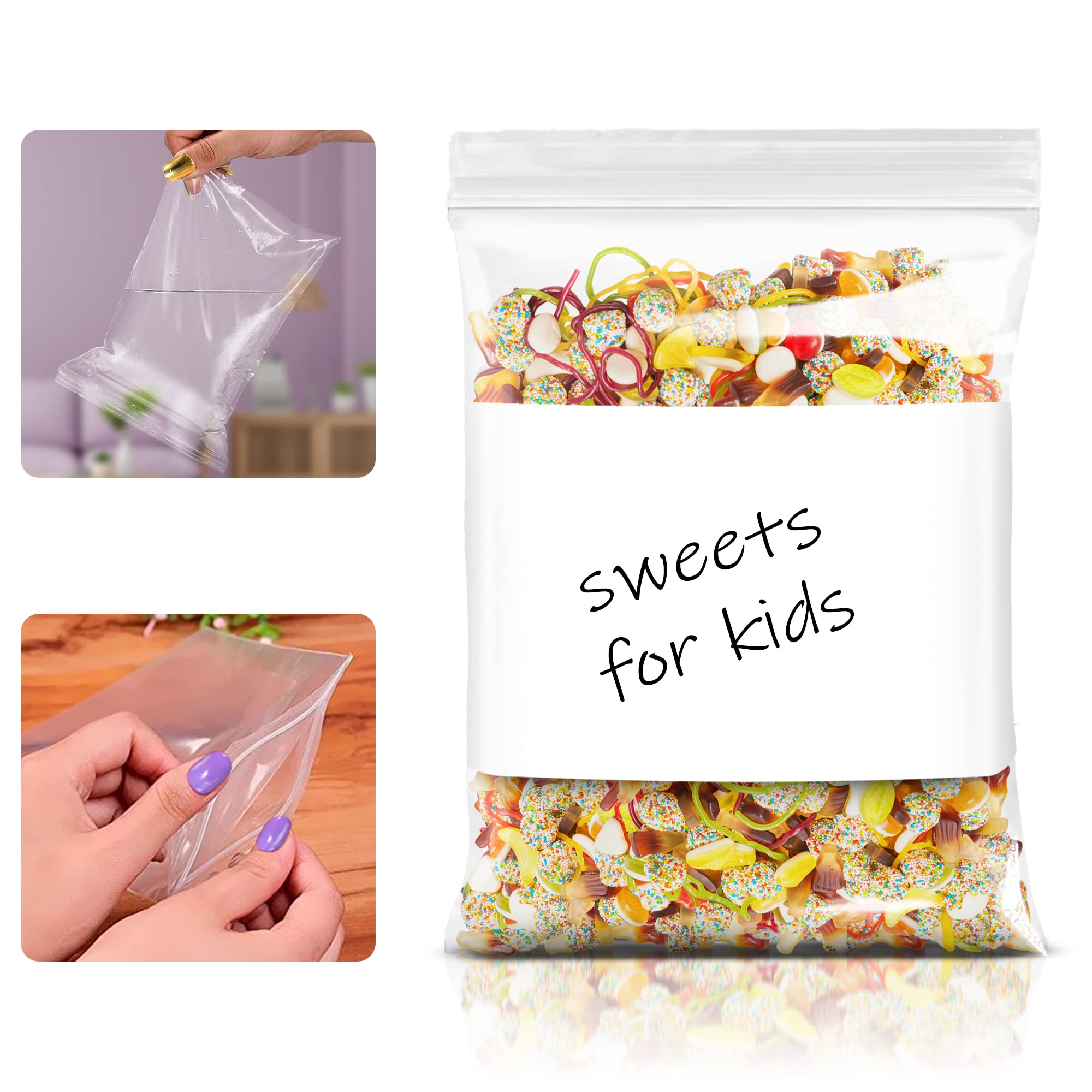 APQ Clear Zip Bags 12