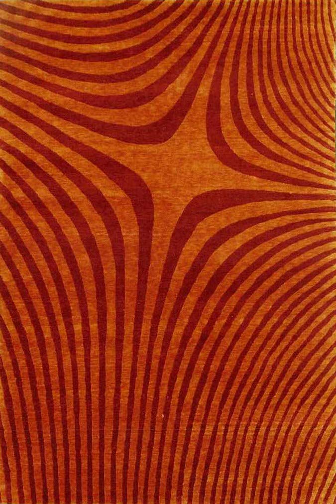 Hand Knotted Rust Red Wool Rug 6'x9' – Premium Handmade Area Rug for Living Room, Bedroom, Dining Room – Soft & Durable Home Decor