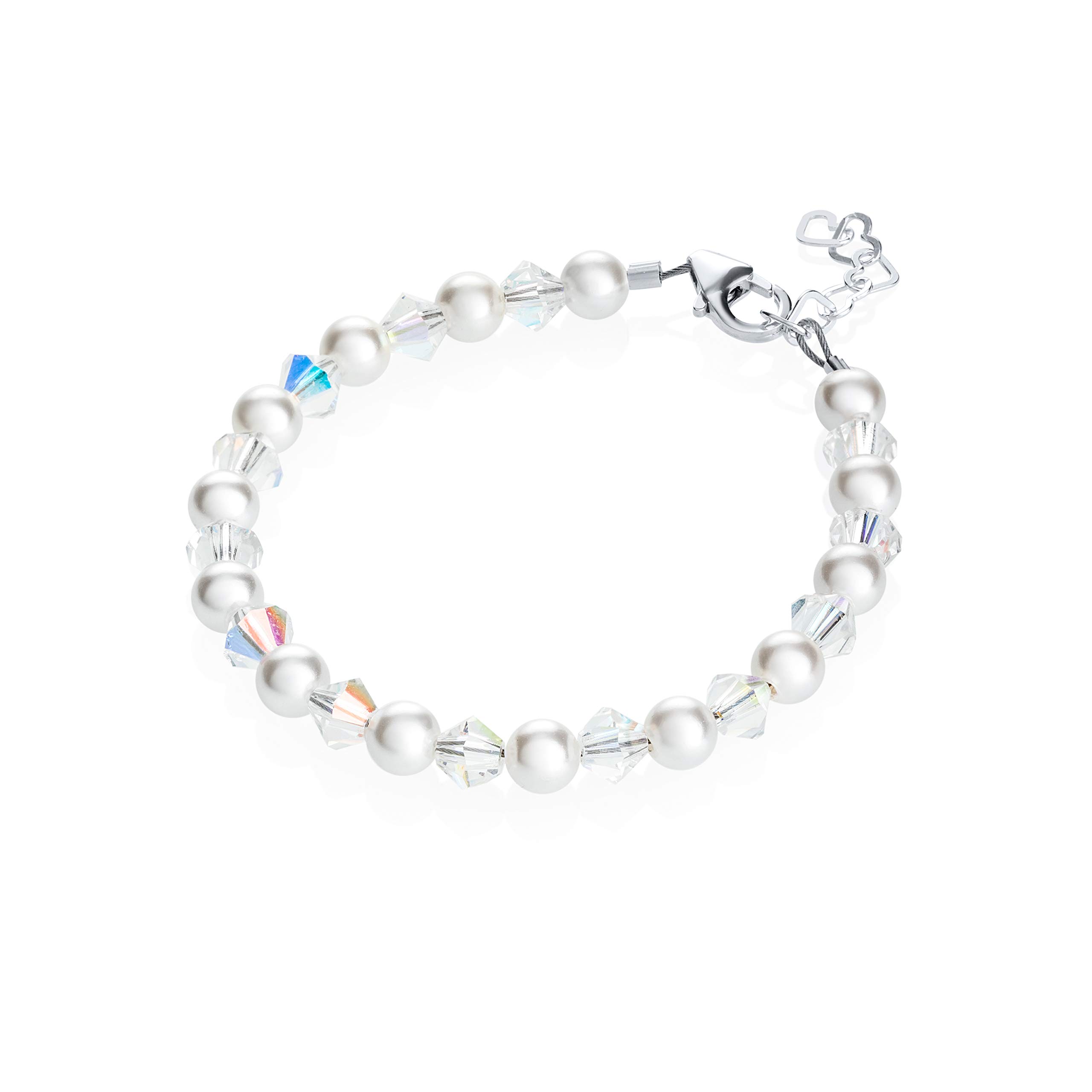 Luxury Pearl & Crystal Bracelet for Women - Elegant Party Jewelry
