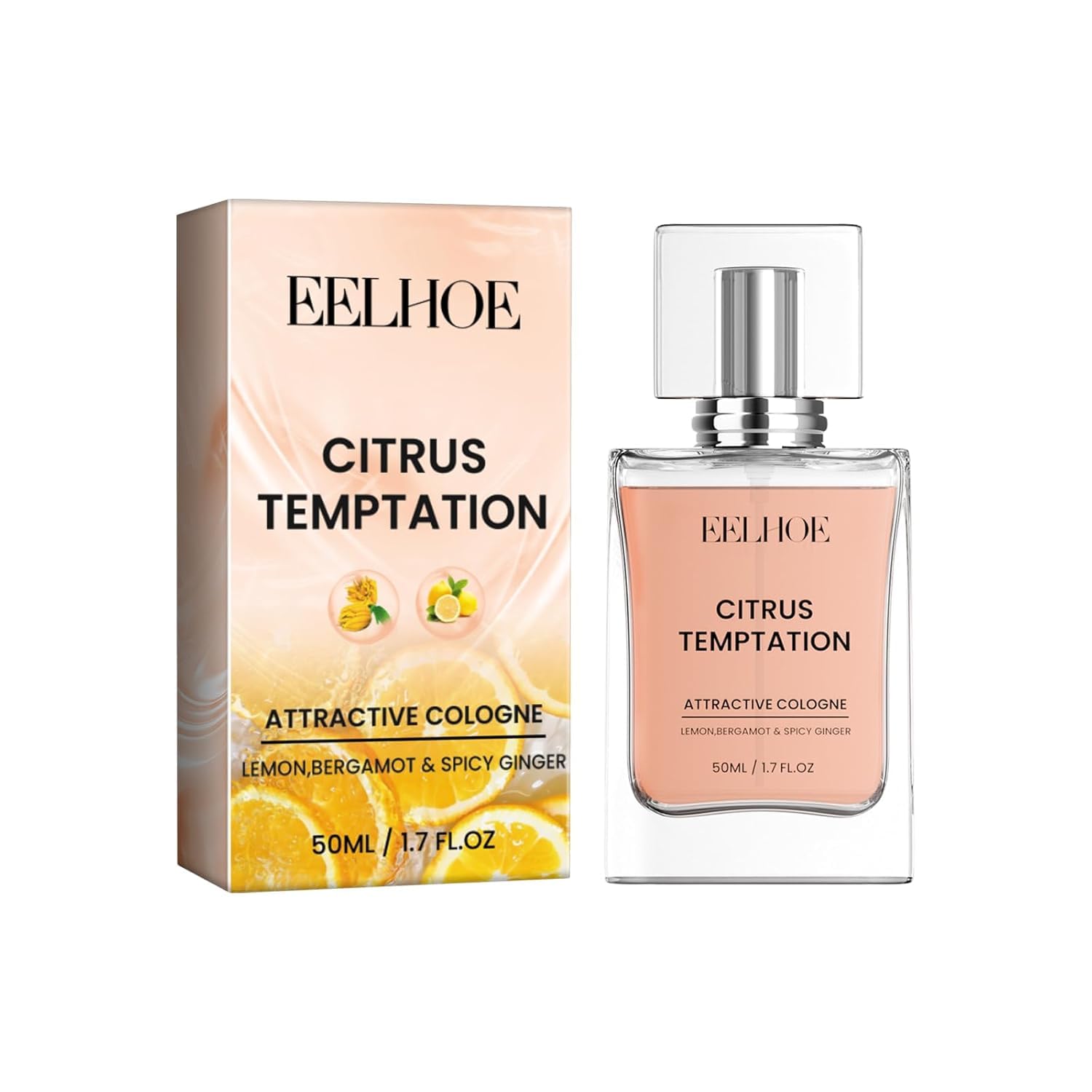 2024 Best Pheromone Cologne for Men - Attract Women with Citrus Temptation Scent, Long-Lasting Fragrance (50ml) - Perfect for Dates, Night Out & Special Occasions