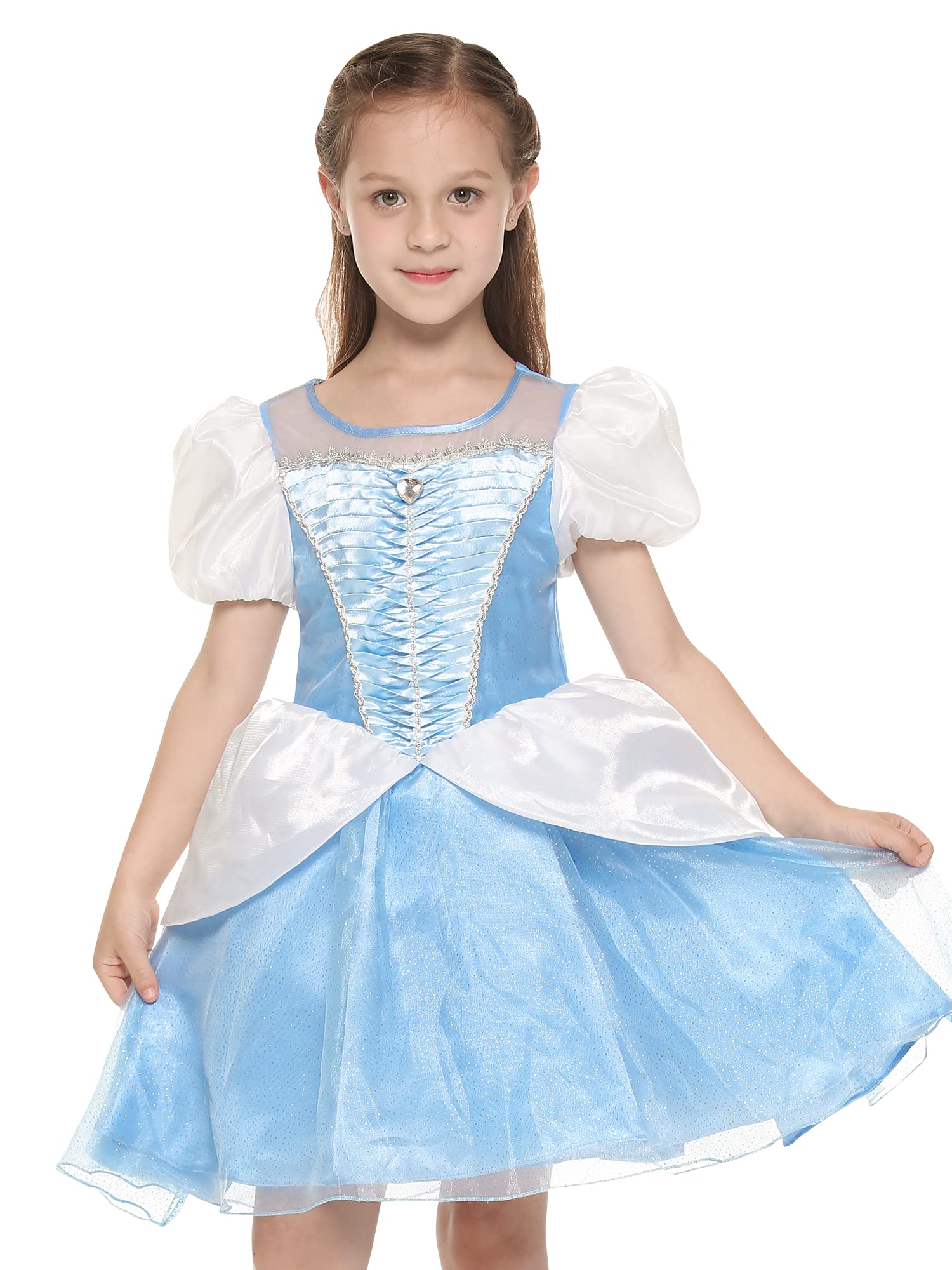 Girls Princess Dress Up Costume - Deluxe Sparkle Skirt for Birthday Party, Toddler Cosplay & Pretend Play | Perfect for Halloween, Tea Parties & Dress-Up Games