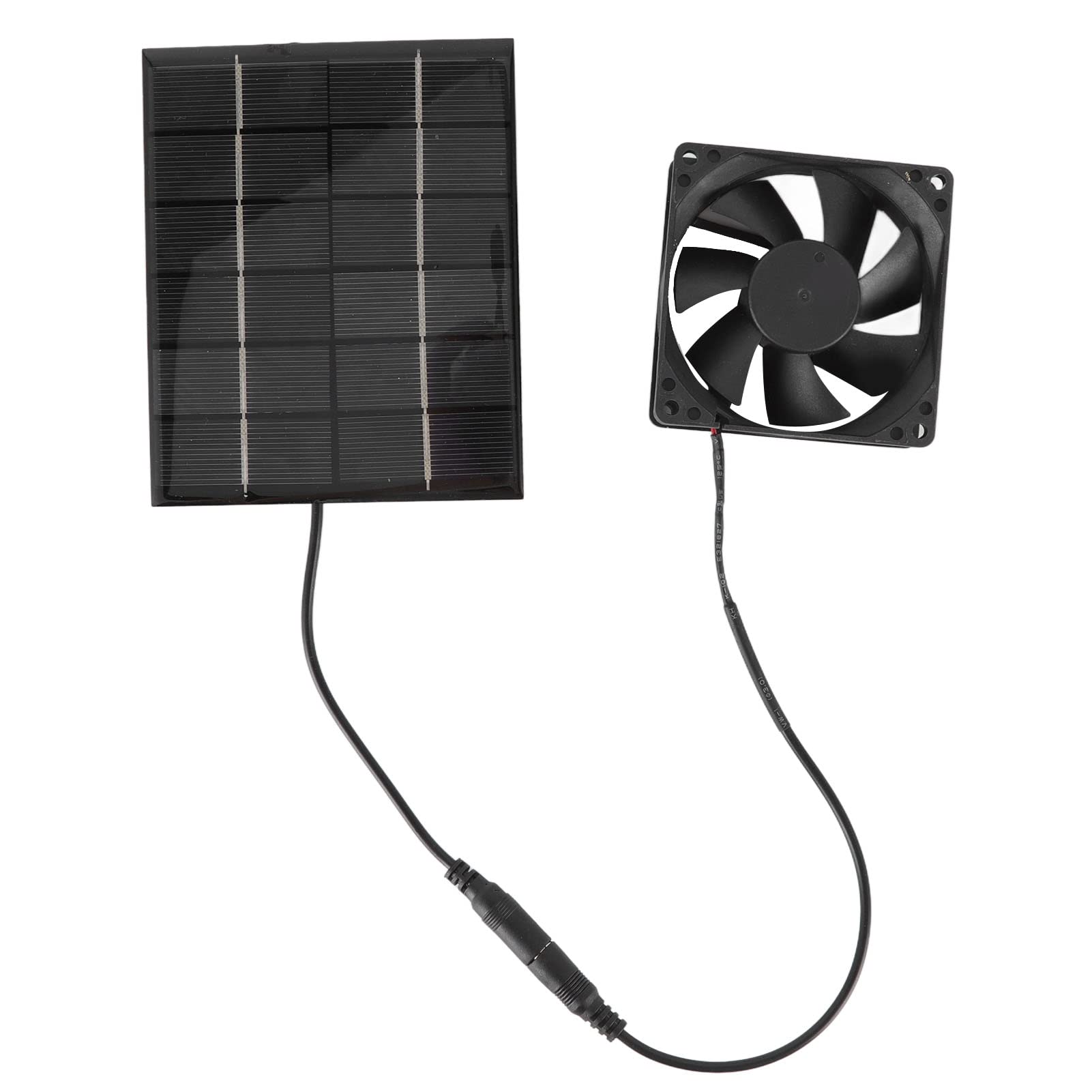 2W 6V Solar Panel Fan Kit - Solar Powered Exhaust Ventilation Fan for Heat Dissipation - Ideal for Chicken Coops, Greenhouses, Sheds, Pet Houses & Window Ventilation - Perfect for Cooling Small Spaces & Improving Air Circulation
