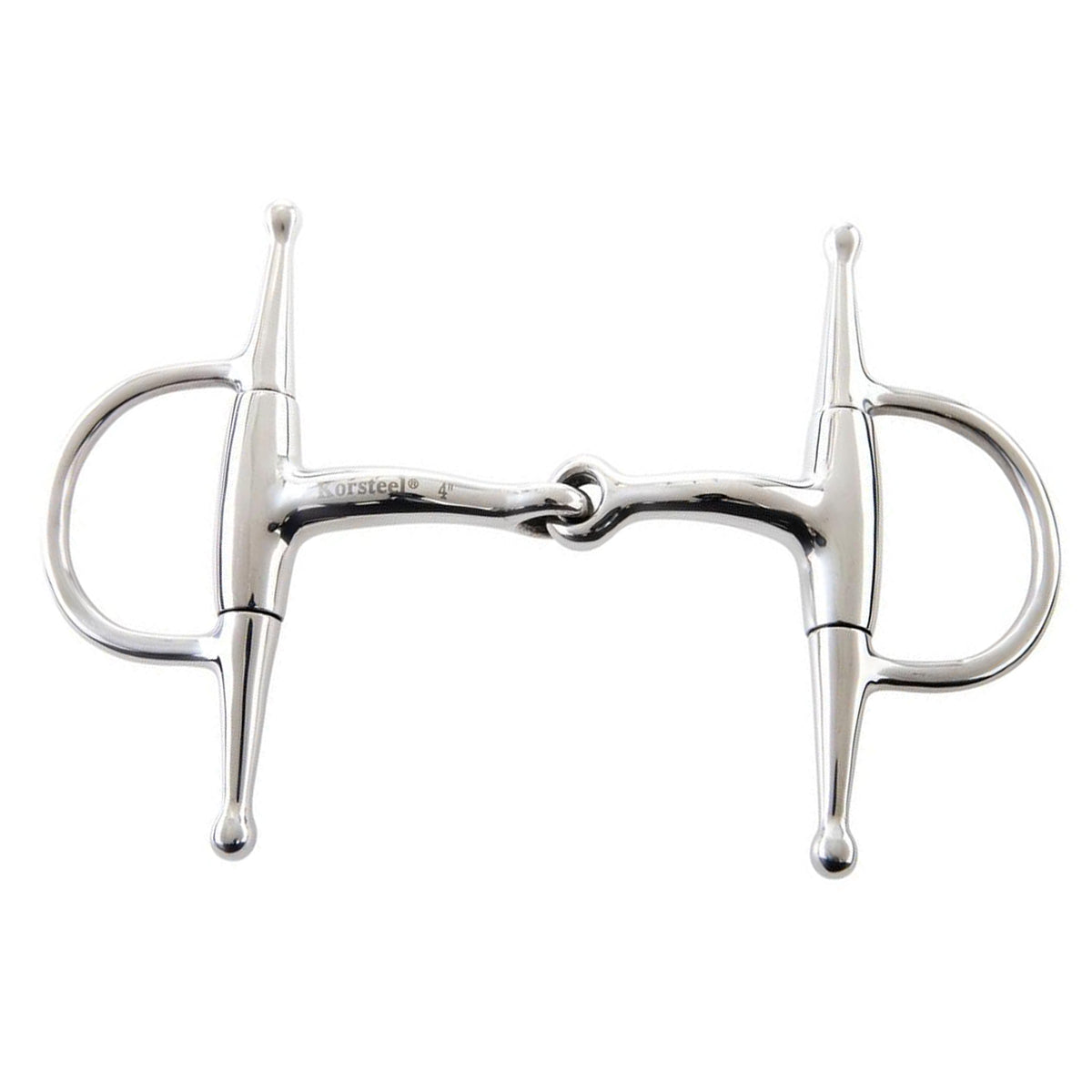 JP Korsteel Jointed Full Cheek Eggbutt Snaffle Bit - English Horse Riding Bit for Training & Dressage - Perfect for English & Western Riding Styles