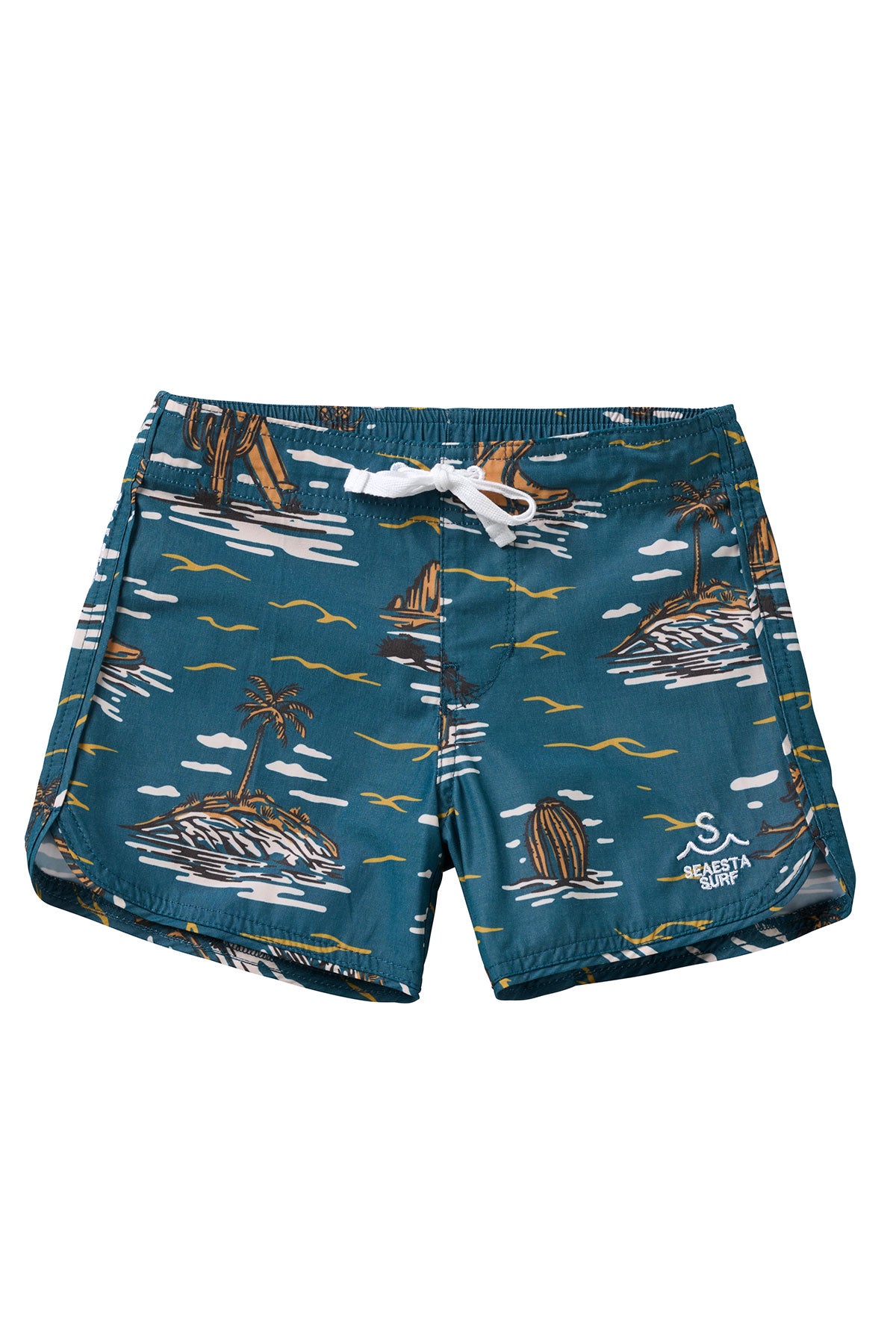 Seaesta Surf Surfing Cowboy Boardshorts - Men's Quick-Dry Swim Trunks for Beach, Pool & Water Sports | Bonanza Blue